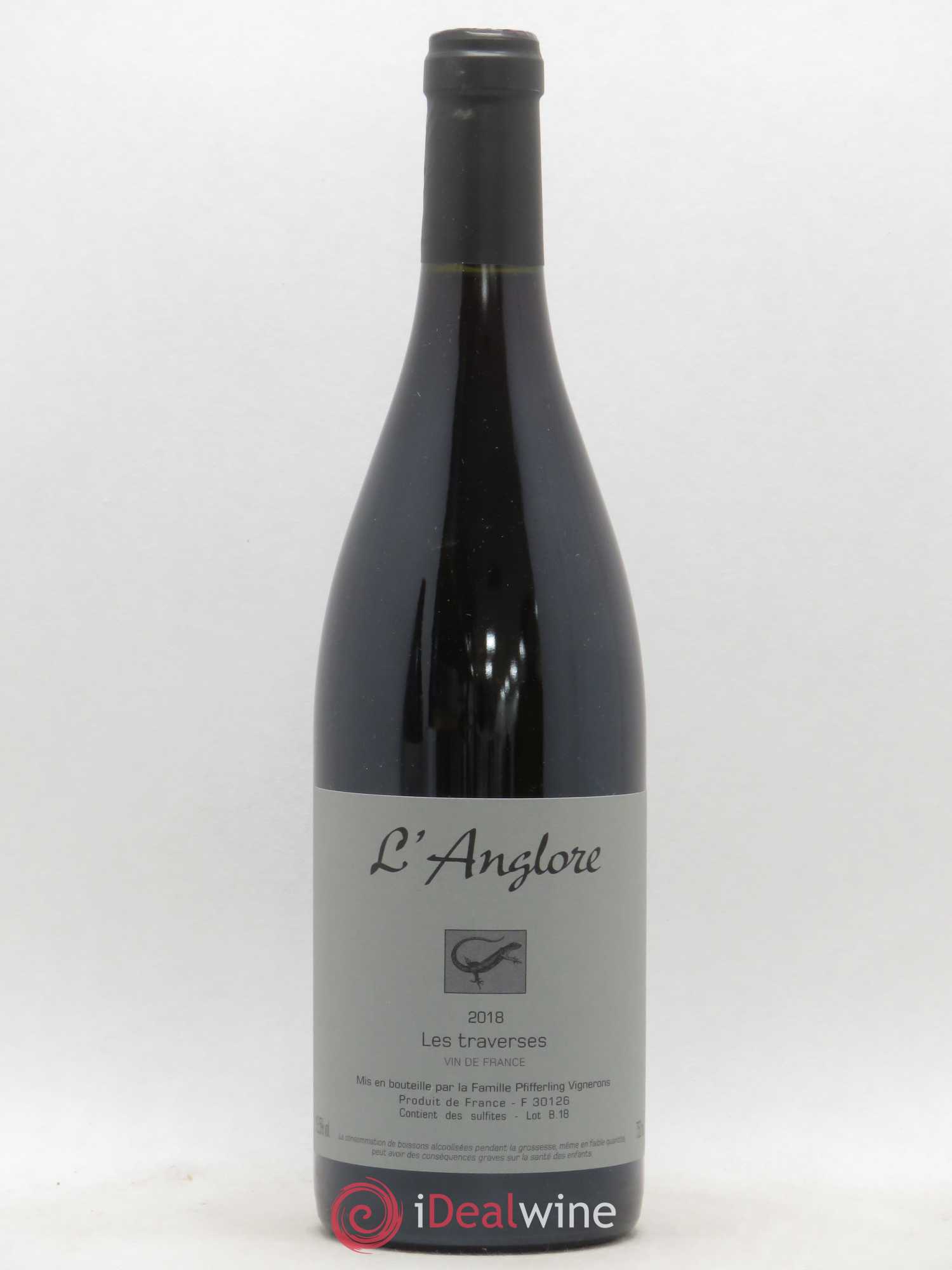 Vin de France Les Traverses L'Anglore 2018 - Lot de 1 bouteille - 0