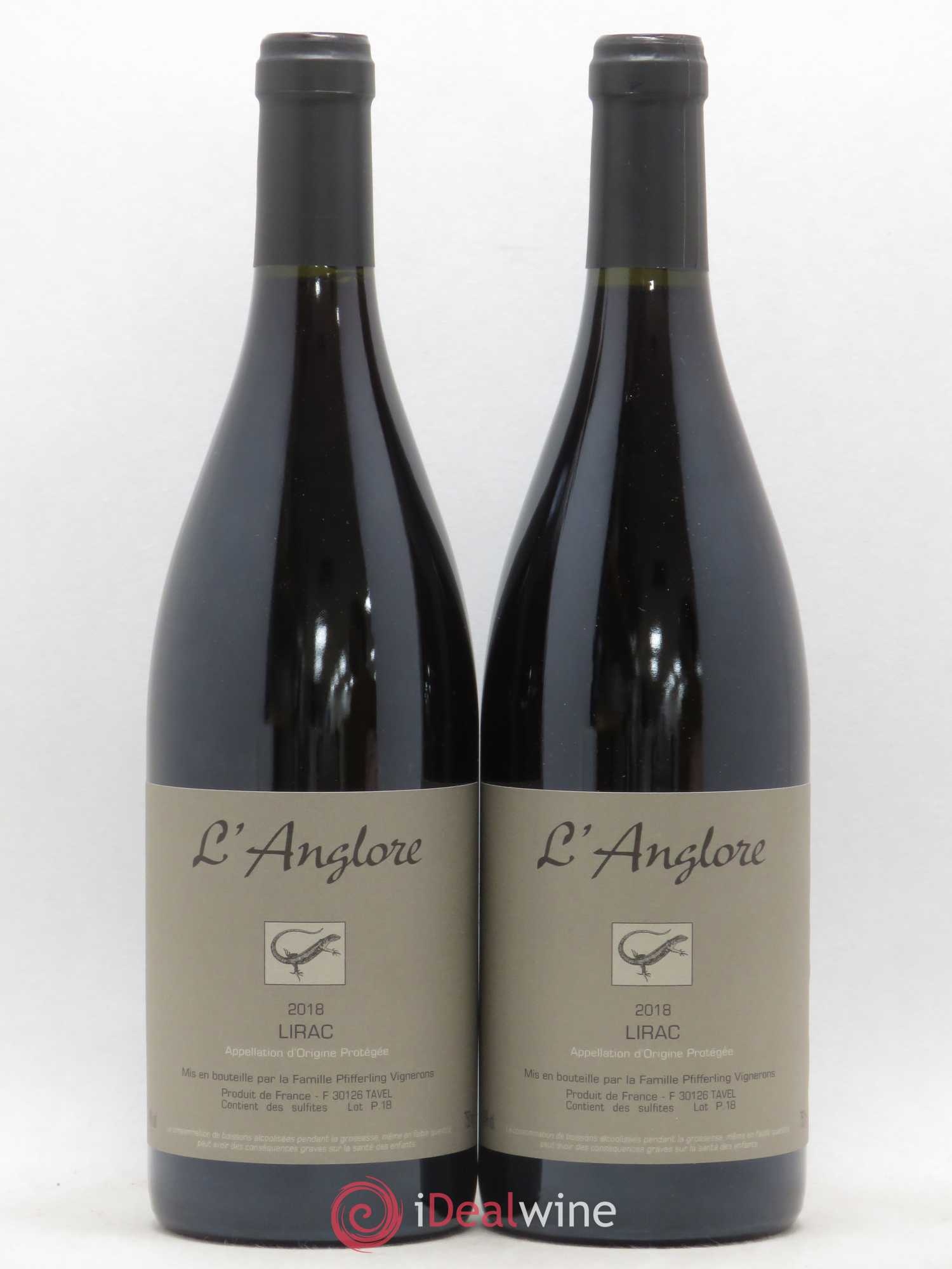 Lirac L'Anglore 2018 - Lot de 2 bouteilles - 0