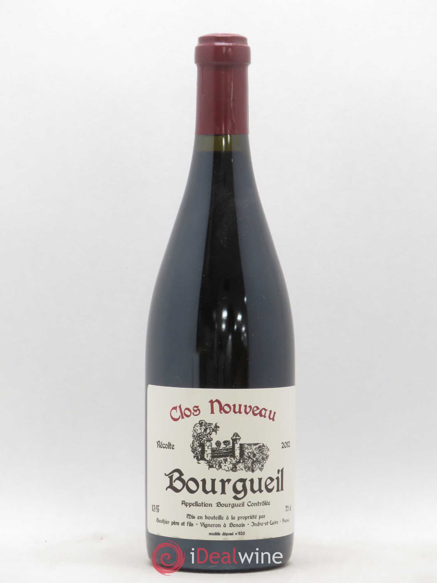Bourgueil Clos Nouveau Gauthier 2012 - Lot de 1 bouteille - 0