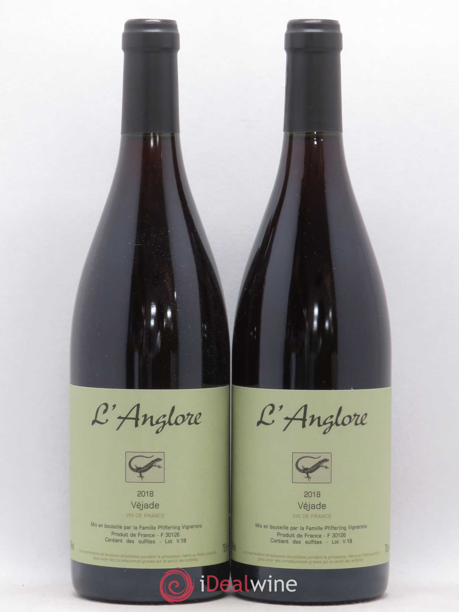 Vin de France Véjade L'Anglore 2018 - Lot de 2 bouteilles - 0