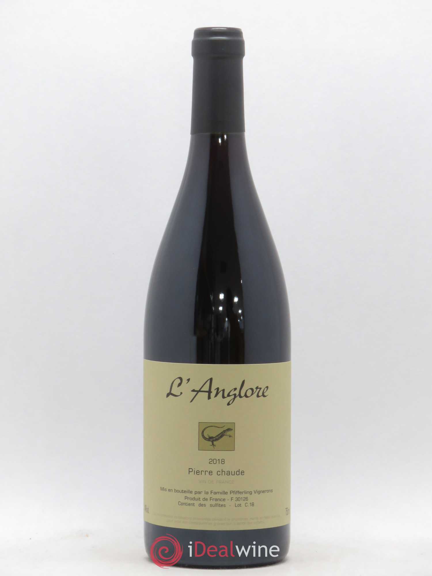 Vin de France Pierre chaude L'Anglore 2018 - Lot de 1 bouteille - 0