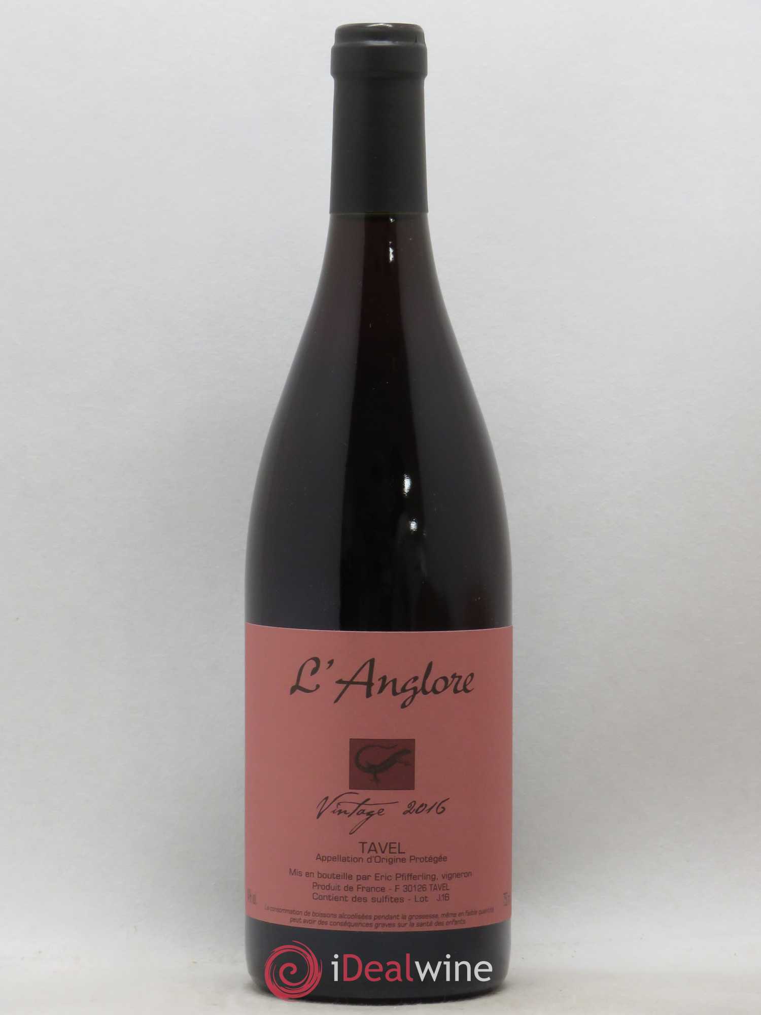 Tavel Vintage L'Anglore 2016 - Lot de 1 bouteille - 0