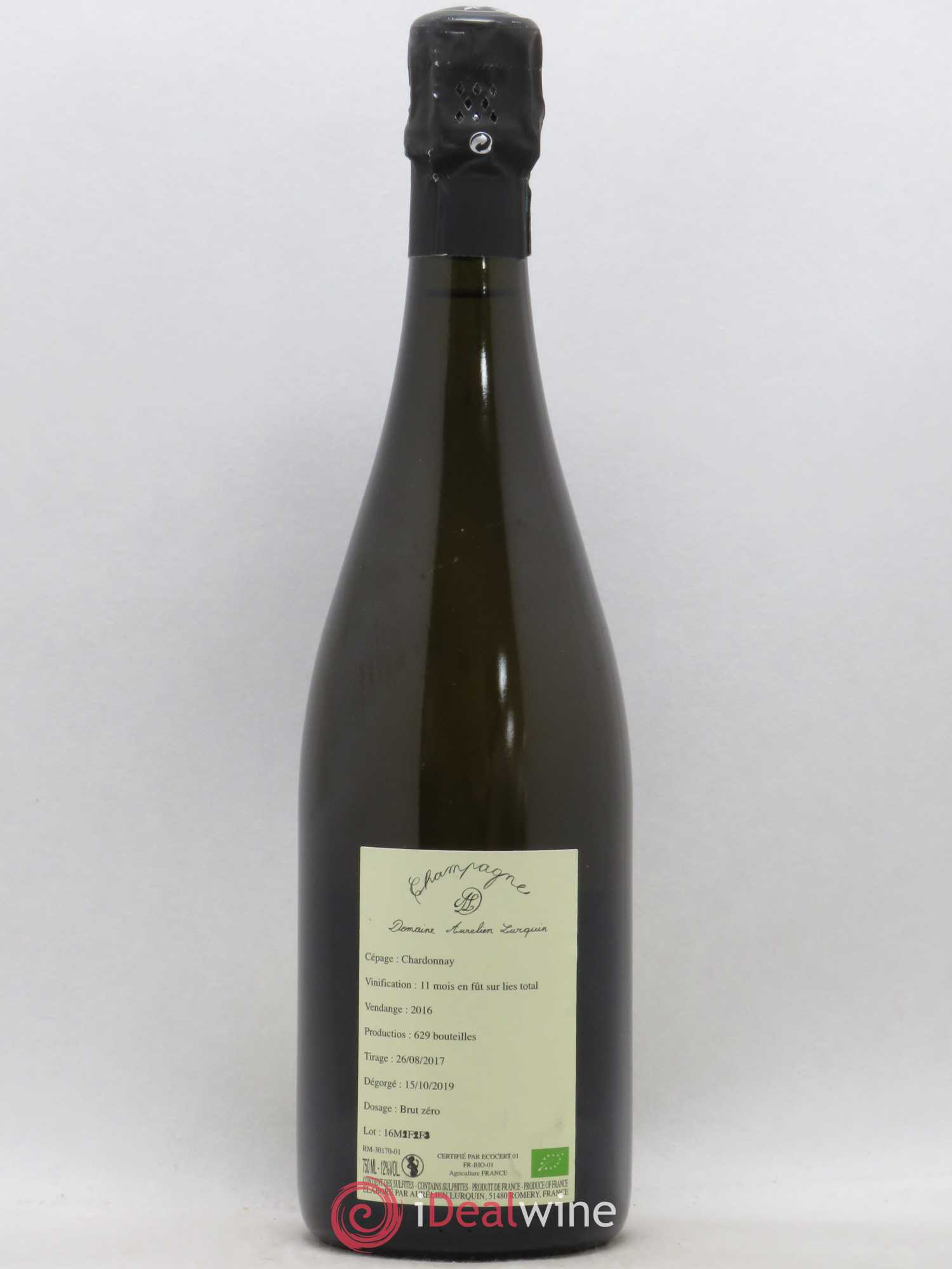 Champagne Aurélien Lurquin 2016 - Lot de 1 bouteille - 1