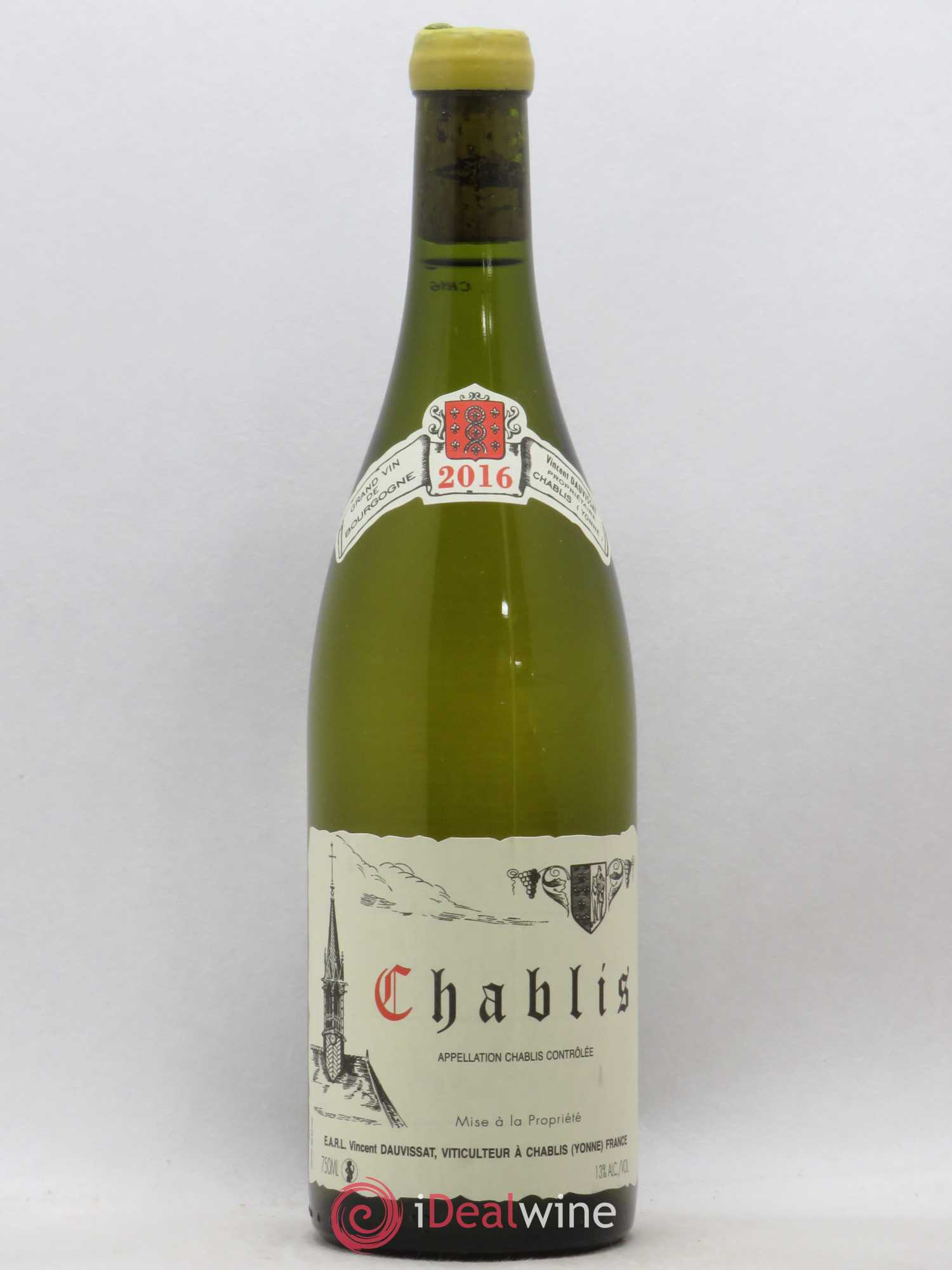 Chablis Vincent Dauvissat (Domaine) 2016 - Lot de 1 bouteille - 0