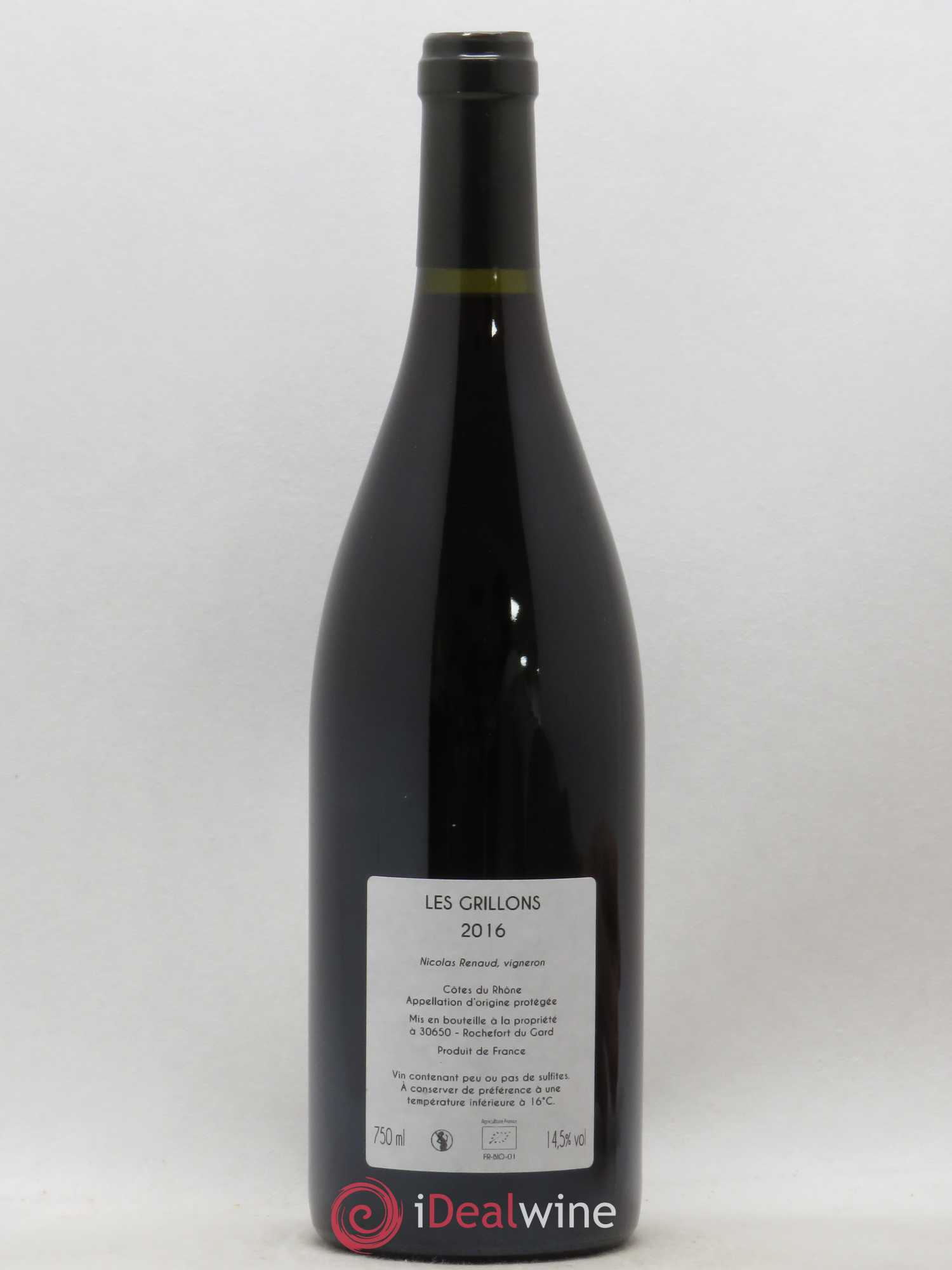 Vin de France Les Grillons 2016 - Lot de 1 bouteille - 1