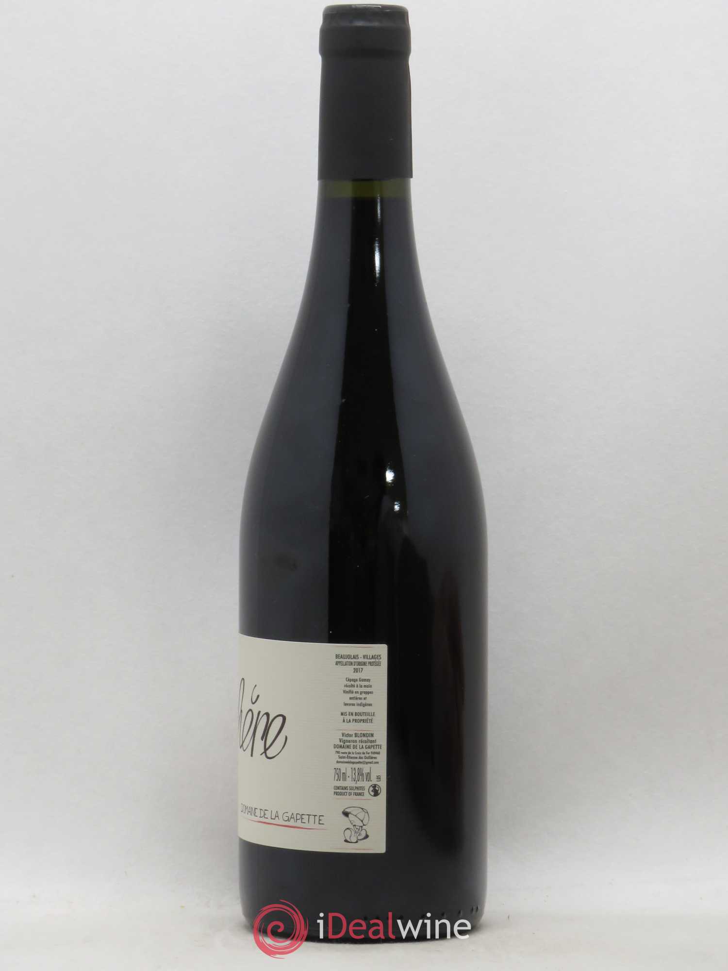 Beaujolais Domaine de La Gapette Jonchere Village 2017 - Lot de 1 bouteille - 1