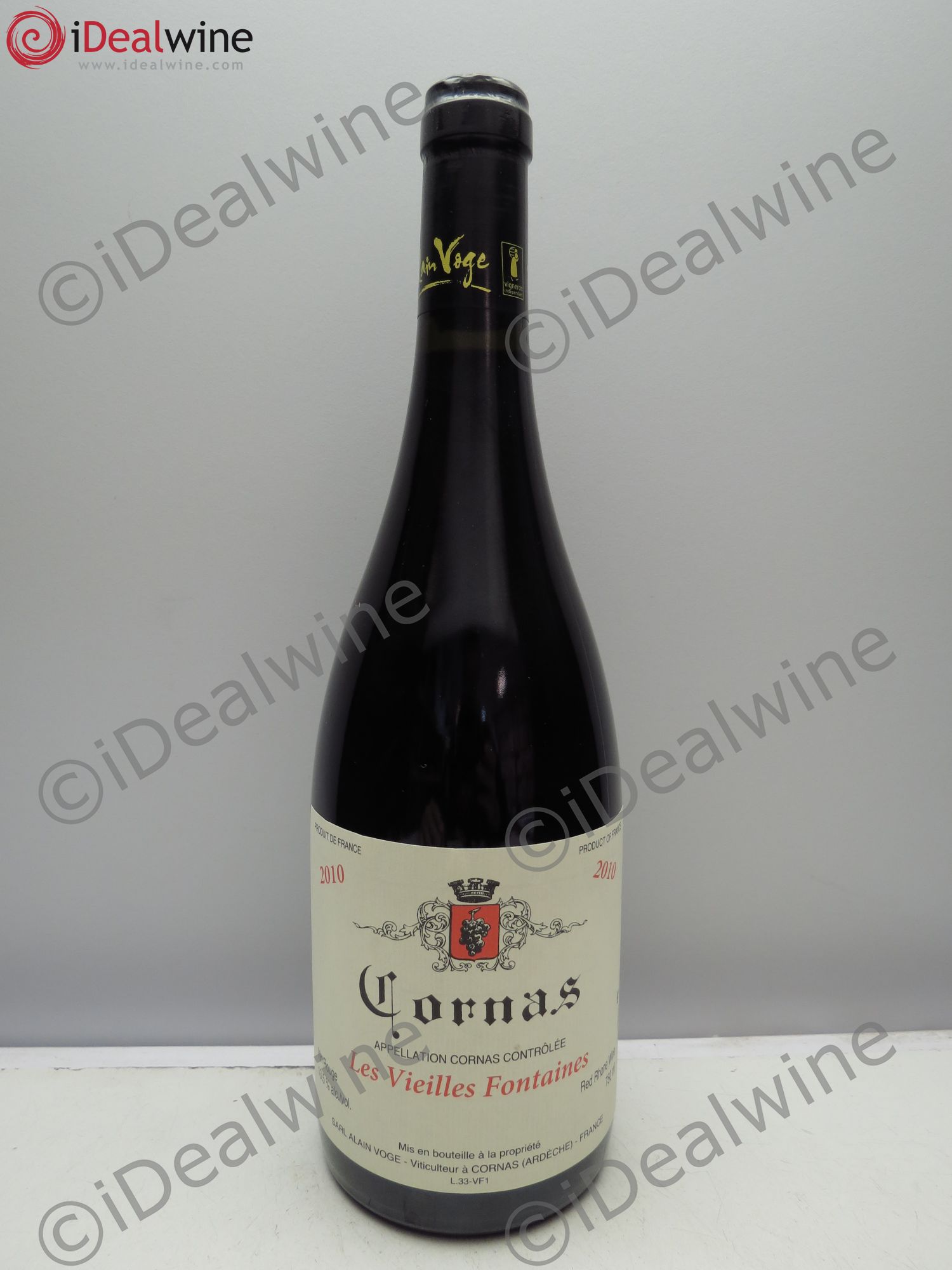 Cornas Les Vieilles Fontaines Alain Voge (Domaine) 2010 - Lot de 1 bouteille - 0