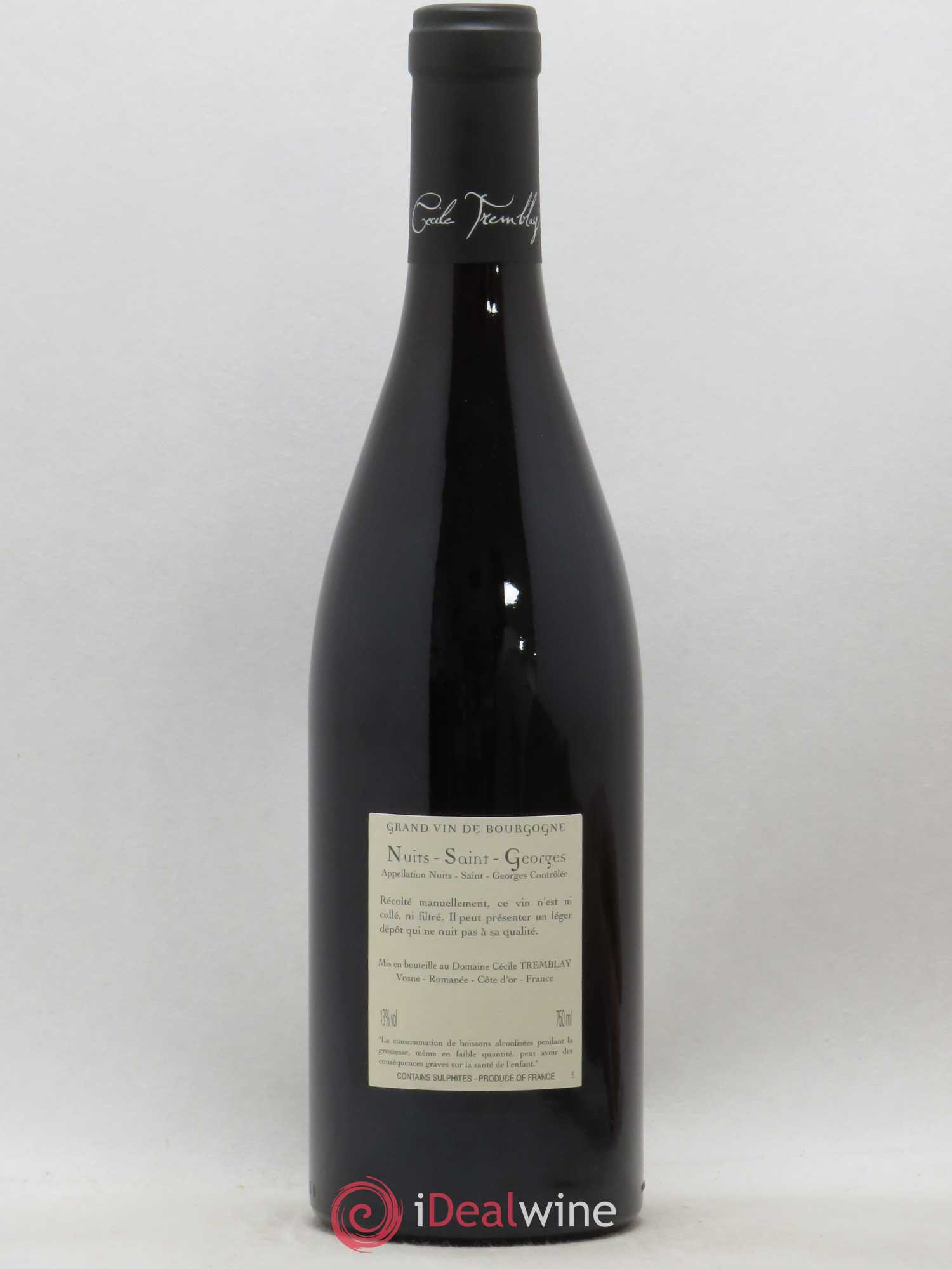 Nuits-Saint-Georges Albuca Cécile Tremblay 2017 - Lot de 1 bouteille - 1