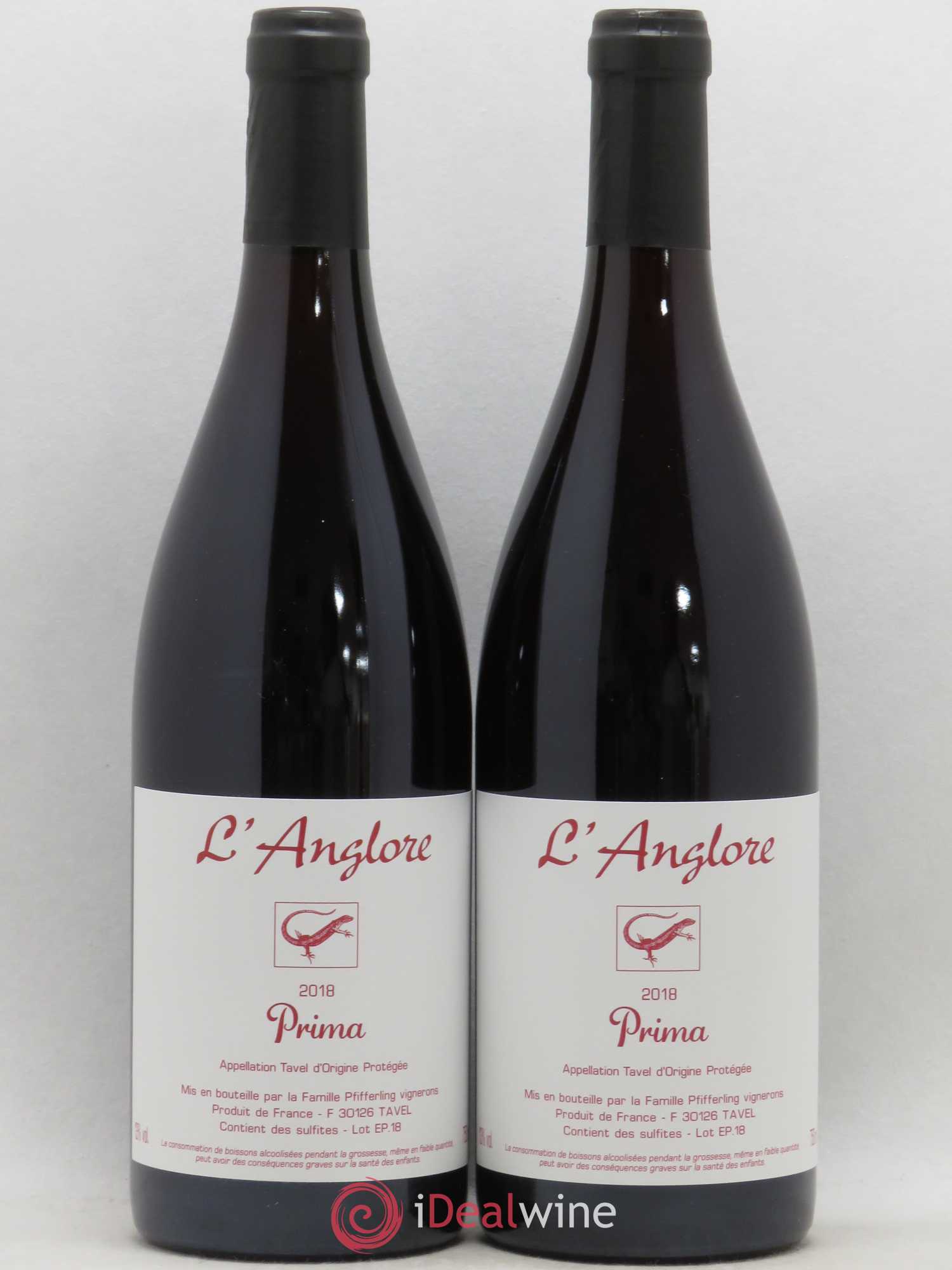 Tavel Prima L'Anglore 2018 - Posten von 2 Flaschen - 0