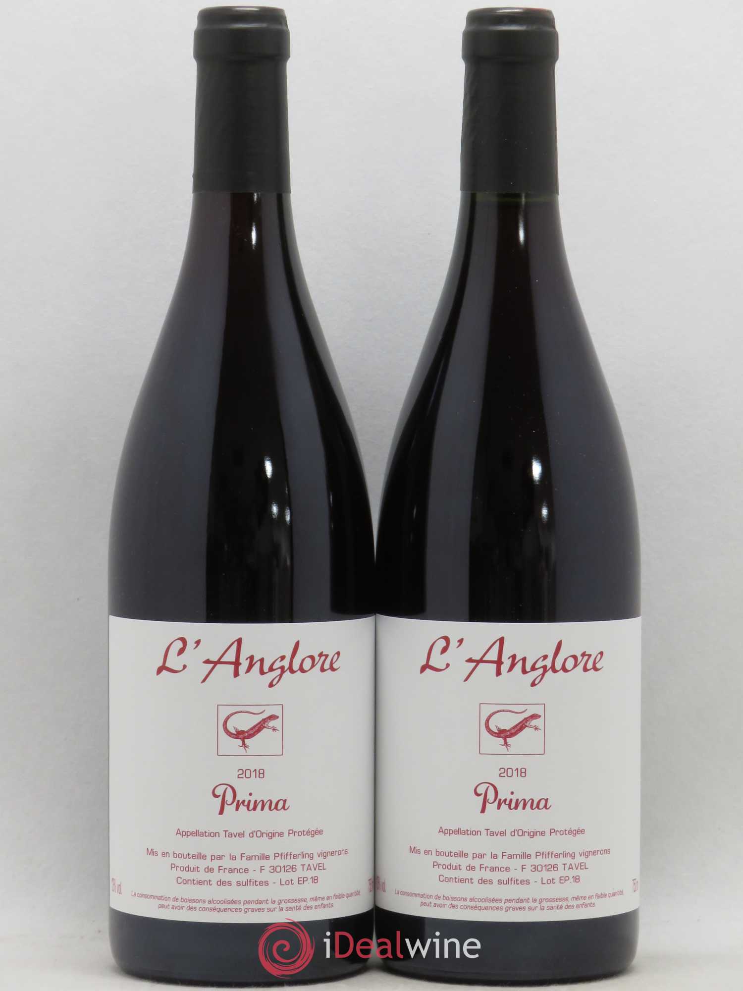Tavel Prima L'Anglore 2018 - Posten von 2 Flaschen - 0