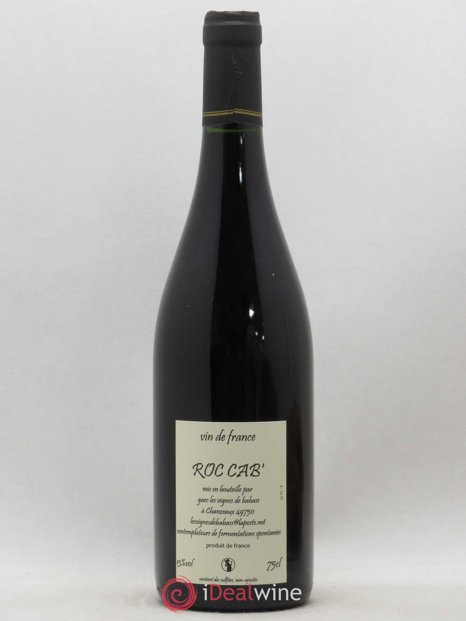 Vin de France Roc Cab Les vignes de Babass 2018 - Lot de 1 bouteille - 1