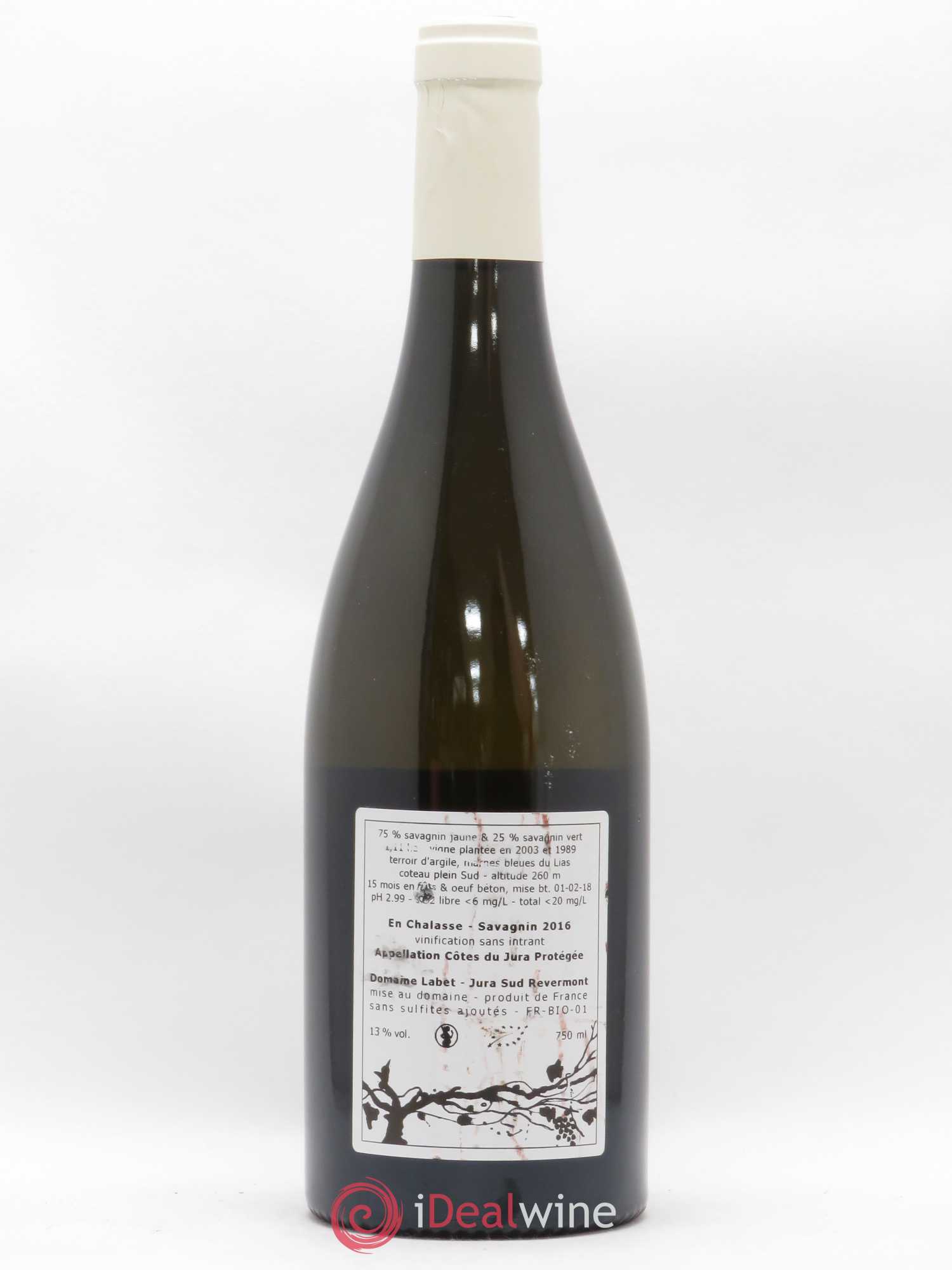 Côtes du Jura Fleur de Savagnin Romain - Julien - Charline Labet 2016 - Posten von 1 Flasche - 1