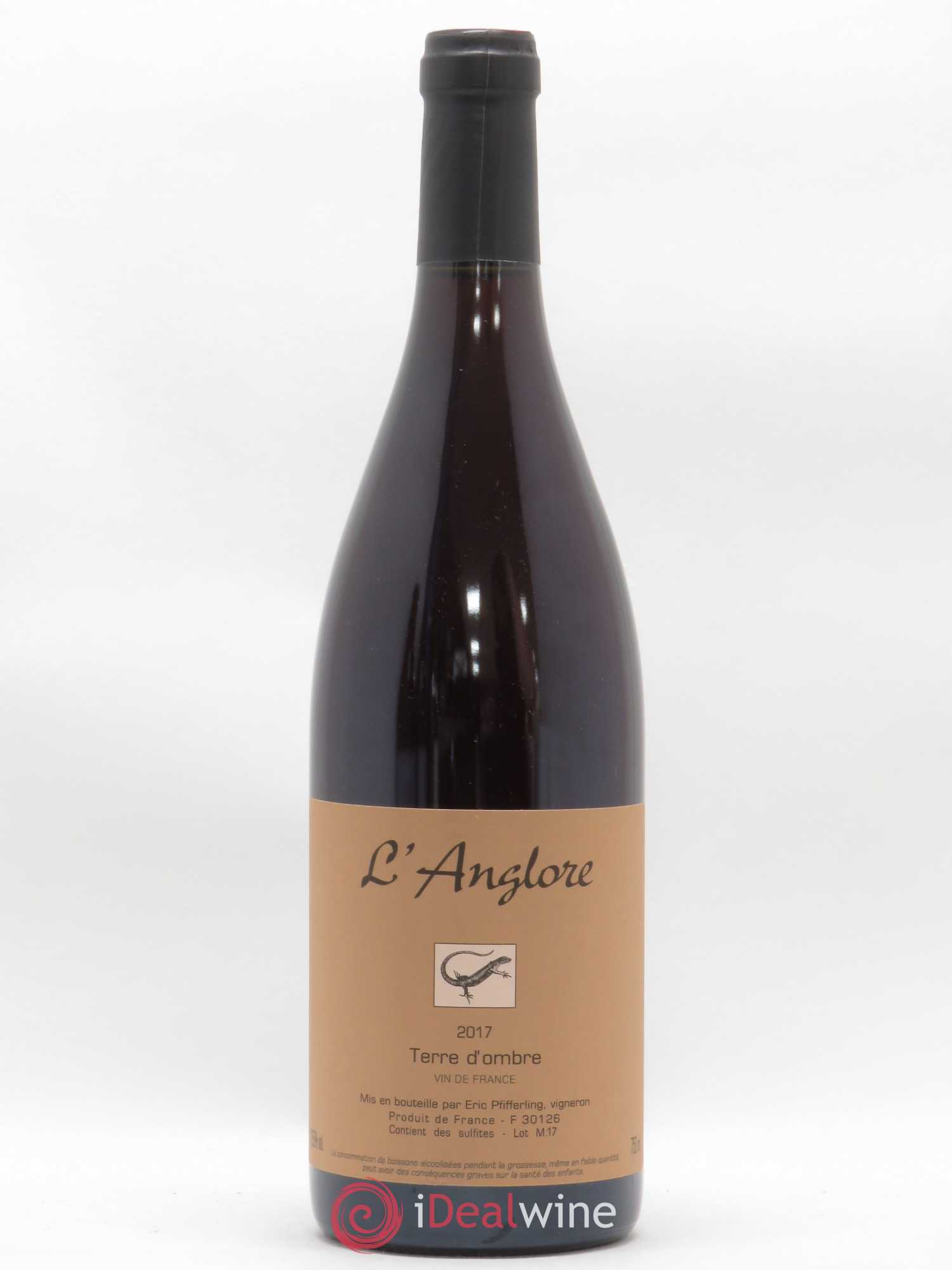 Vin de France Terre d'Ombre L'Anglore 2017 - Lot de 1 bouteille - 0