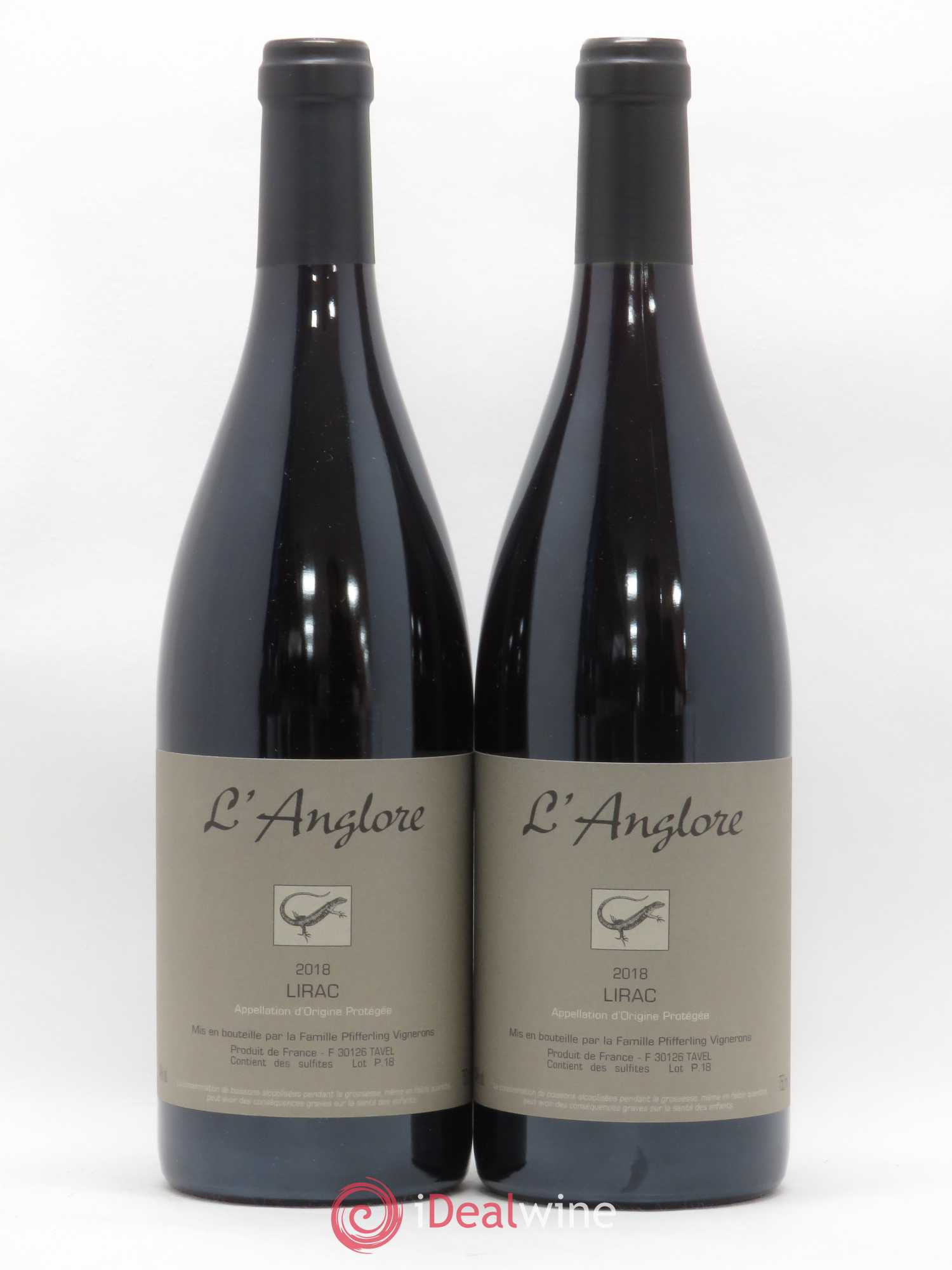 Lirac L'Anglore 2018 - Lot de 2 bouteilles - 0
