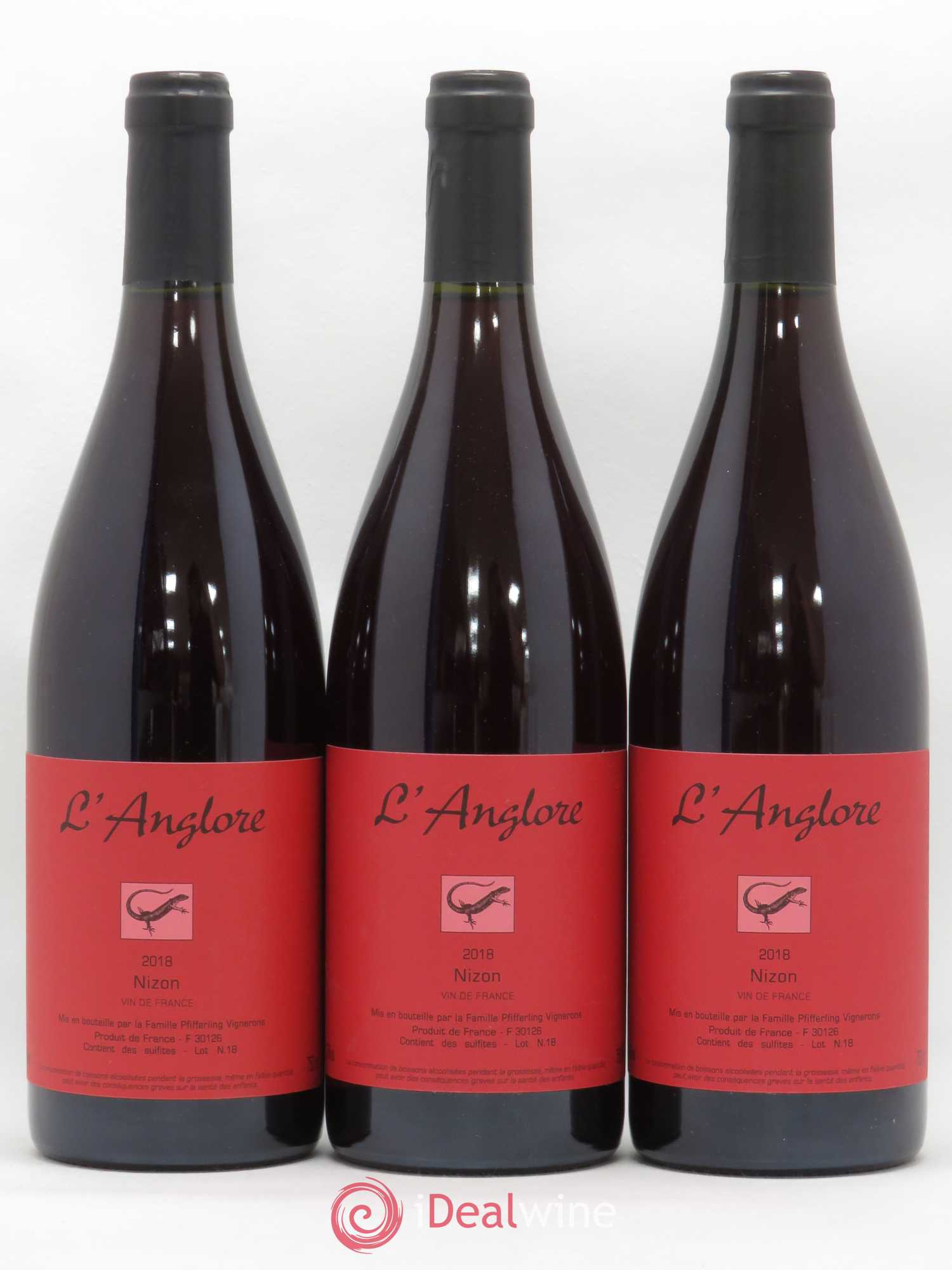 Vin de France Nizon L'Anglore 2018 - Lot de 3 bouteilles - 0