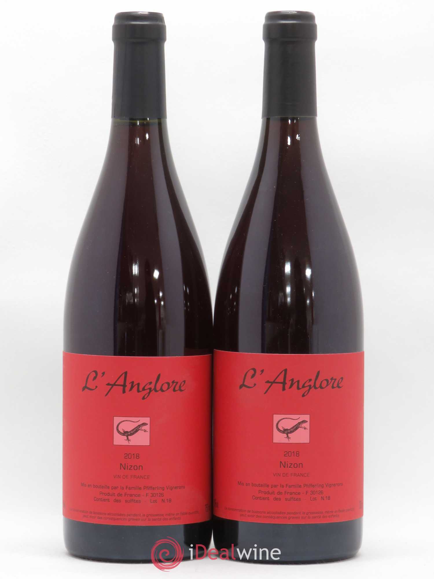 Vin de France Nizon L'Anglore 2018 - Lot de 2 bouteilles - 0
