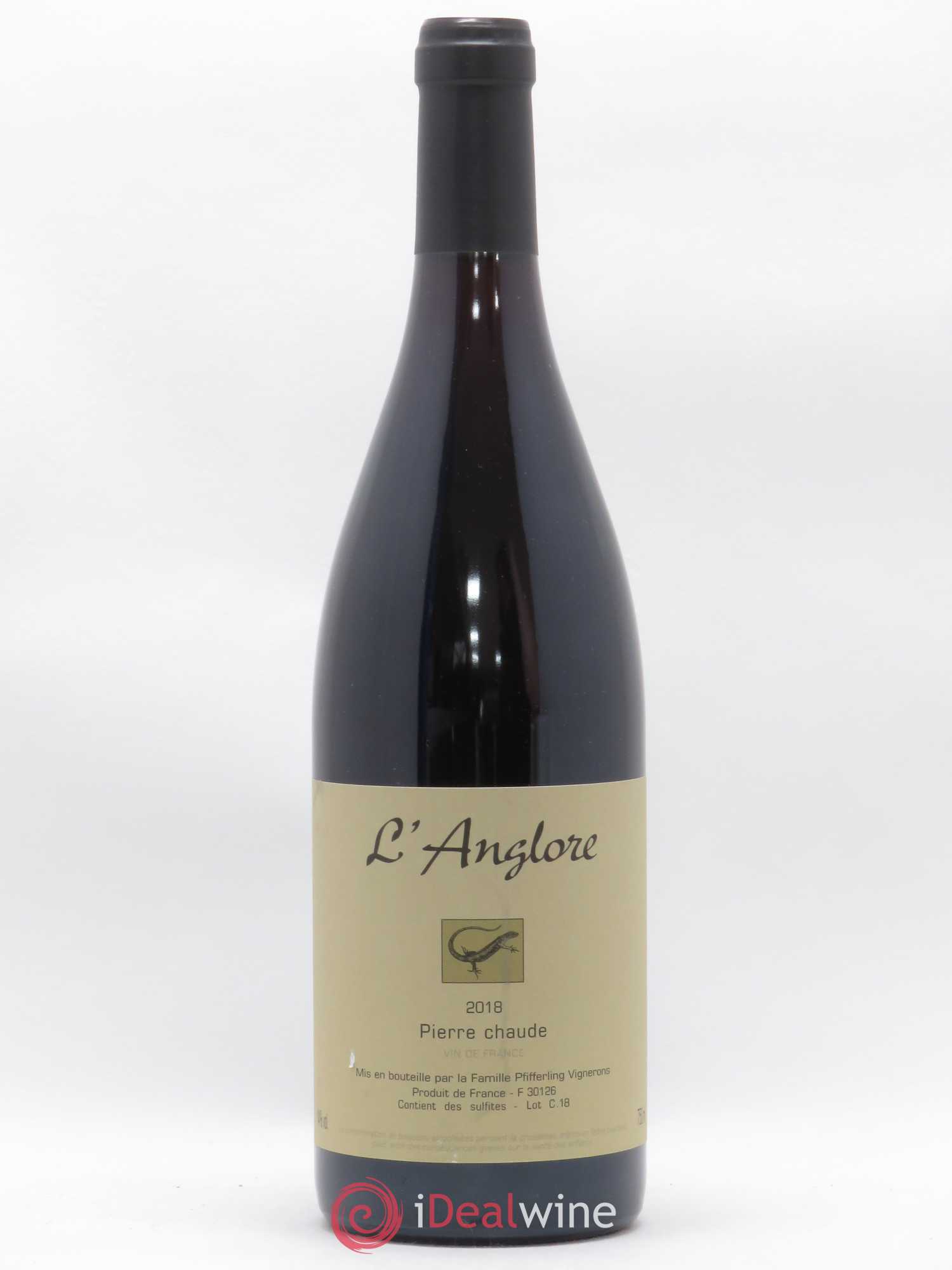 Vin de France Pierre chaude L'Anglore 2018 - Lot de 1 bouteille - 0
