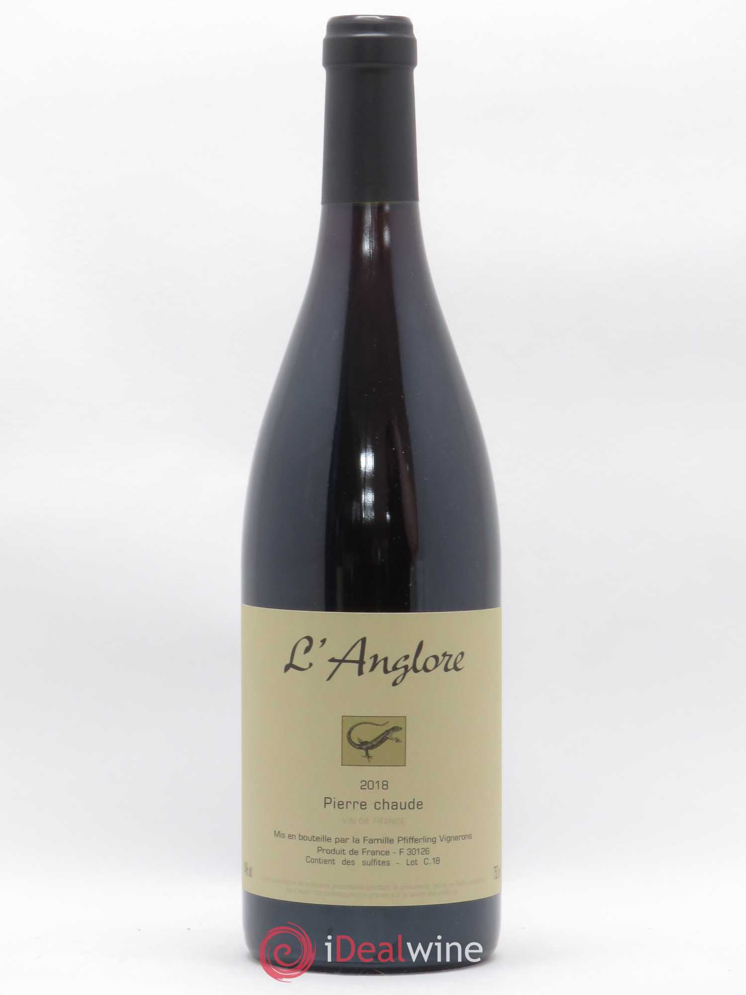 Vin de France Pierre chaude L'Anglore 2018 - Lot de 1 bouteille - 0