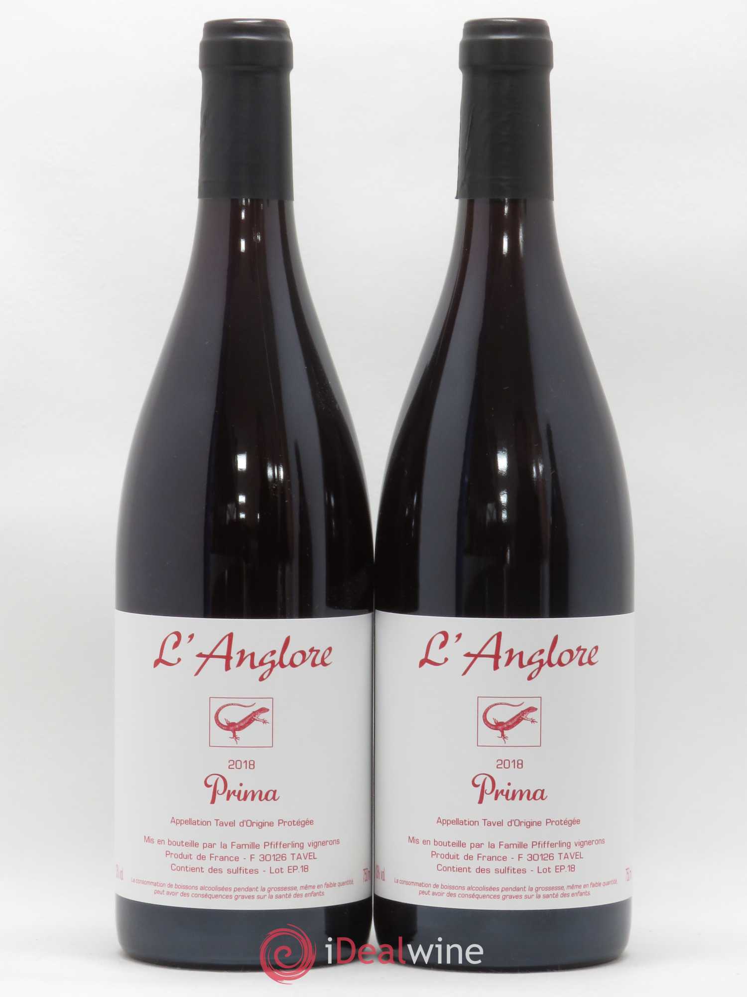Tavel Prima L'Anglore 2018 - Posten von 2 Flaschen - 0
