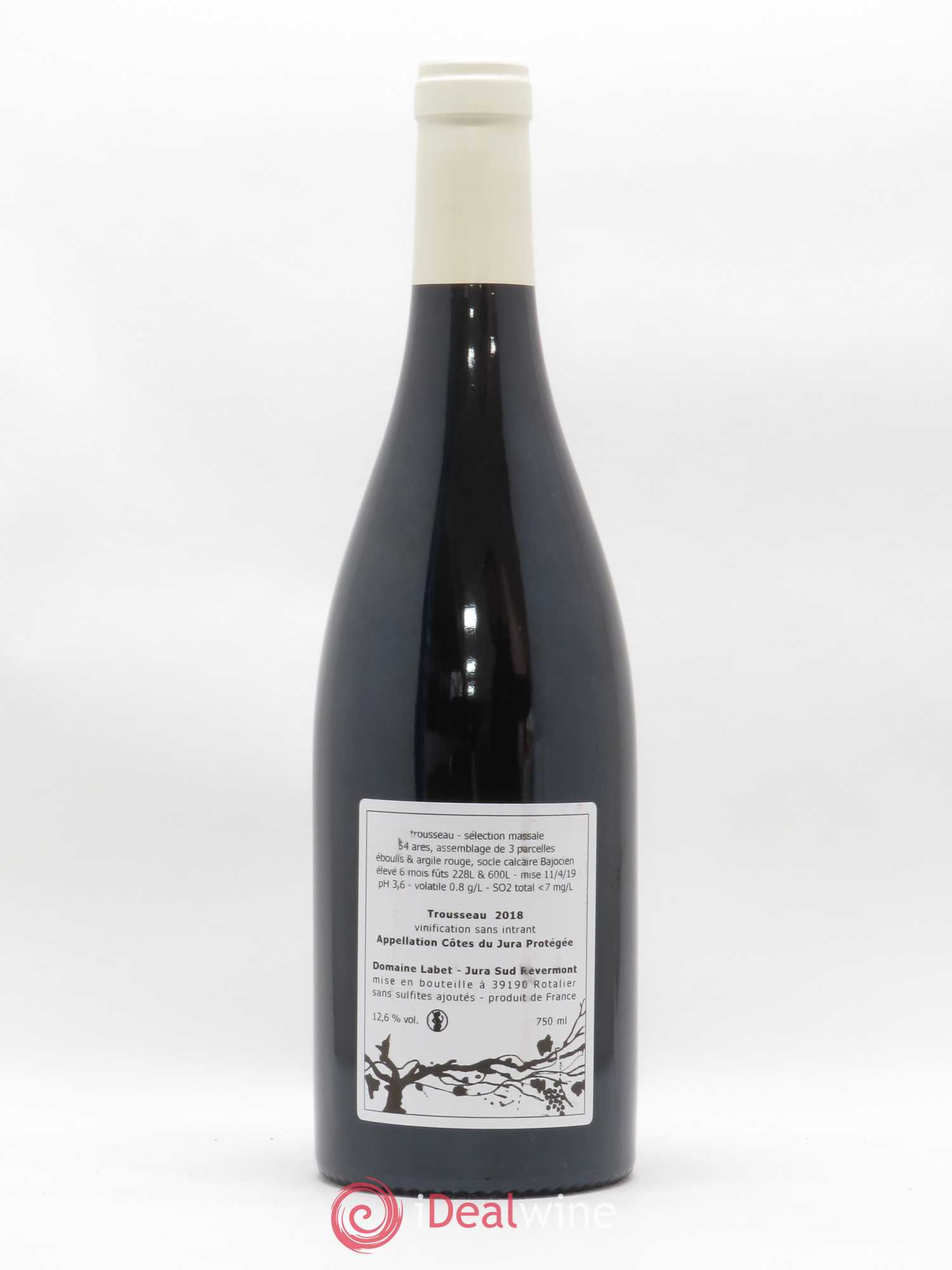 Côtes du Jura Trousseau sélection massale Labet 2018 - Posten von 1 Flasche - 1