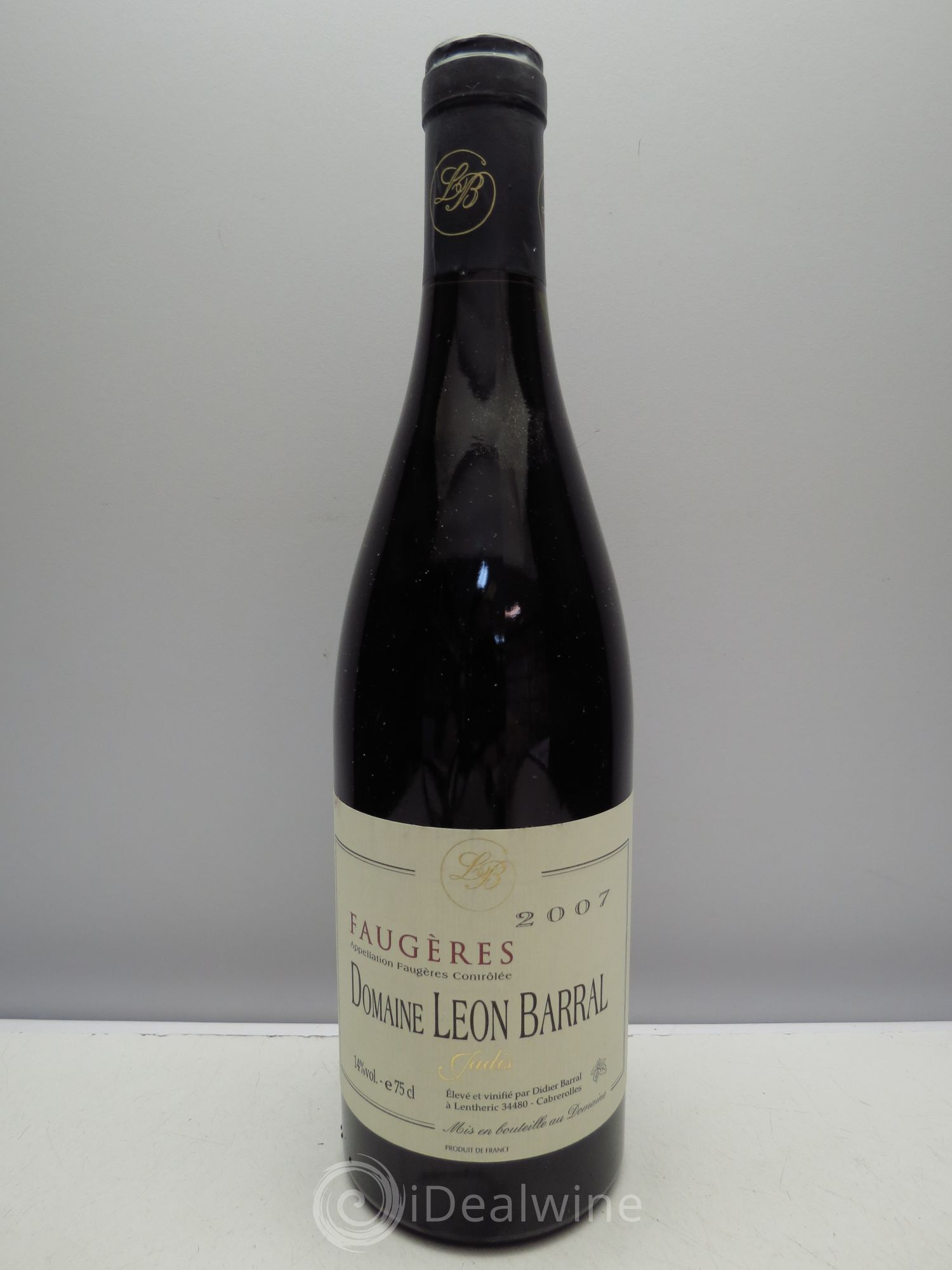 Faugères Jadis Domaine Léon Barral 2007 - Lot de 1 bouteille - 0
