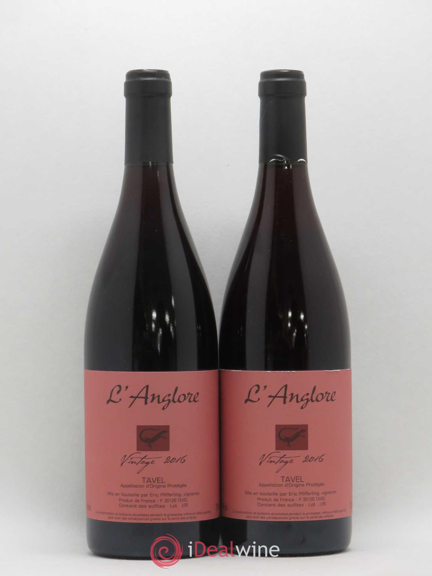 Tavel Vintage L'Anglore 2016 - Lot de 2 bouteilles - 0