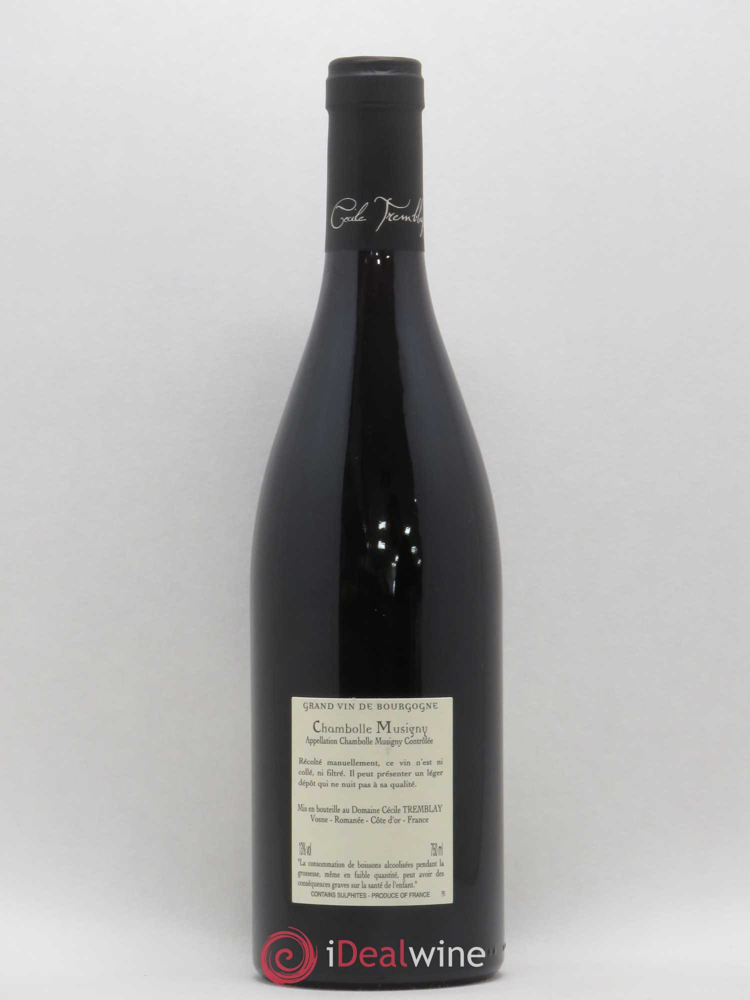 Chambolle-Musigny Les Cabottes Cécile Tremblay 2017 - Lot de 1 bouteille - 1