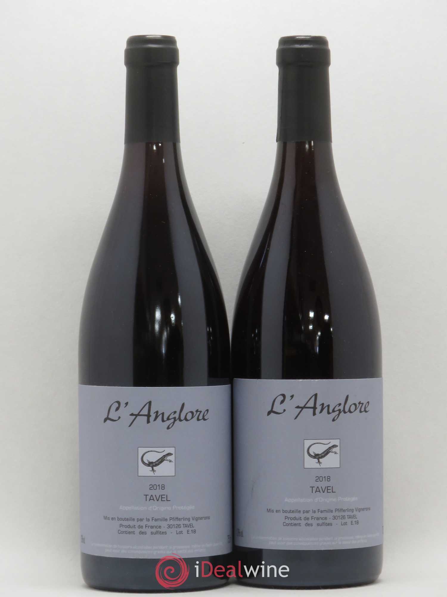 Tavel L'Anglore 2018 - Posten von 2 Flaschen - 0