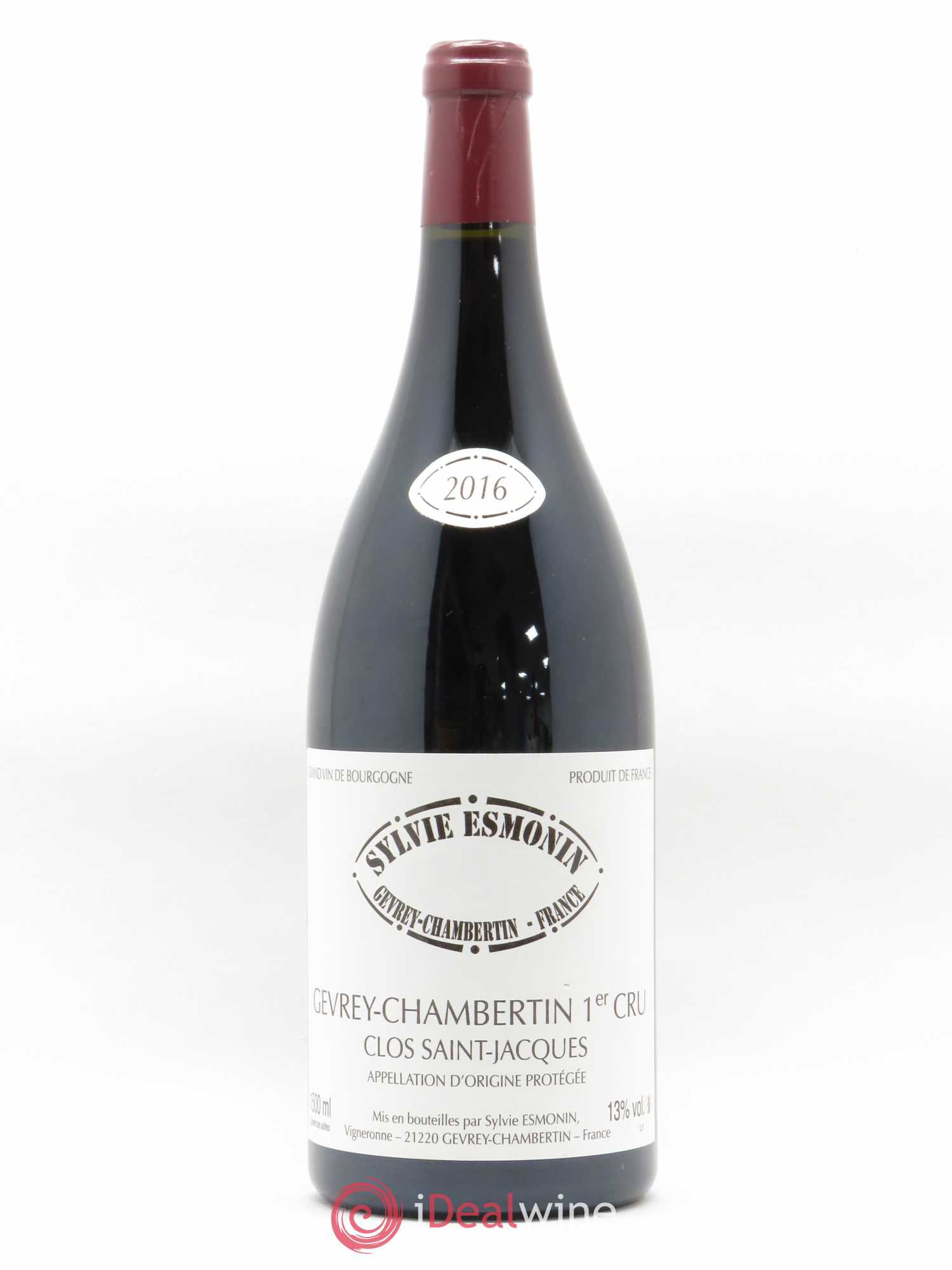 Gevrey-Chambertin 1er Cru Clos Saint Jacques Sylvie Esmonin 2016 - Lot de 1 magnum - 0