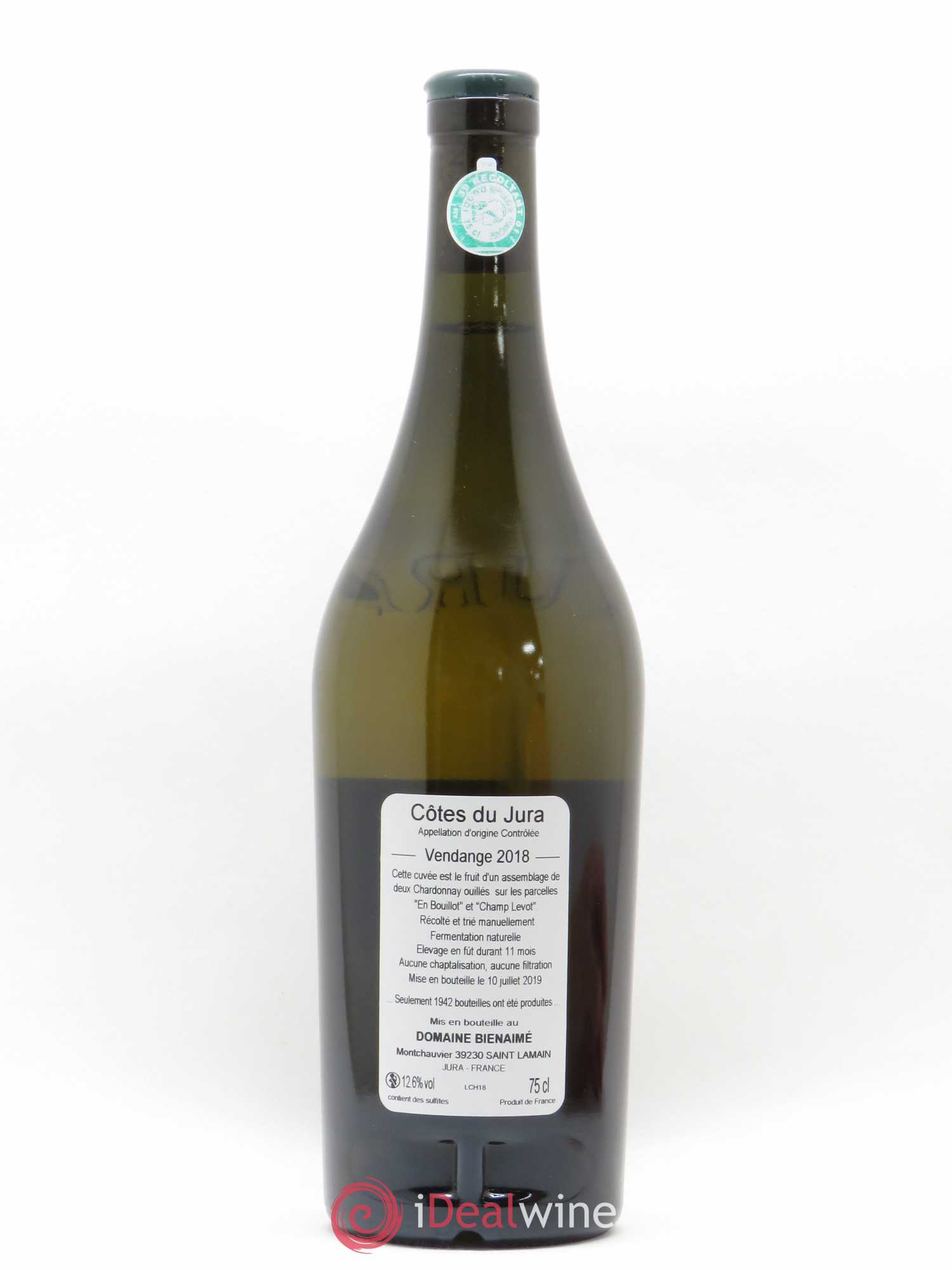 Côtes du Jura Chardonnay Bruno Bienaimé 2018 - Posten von 1 Flasche - 1