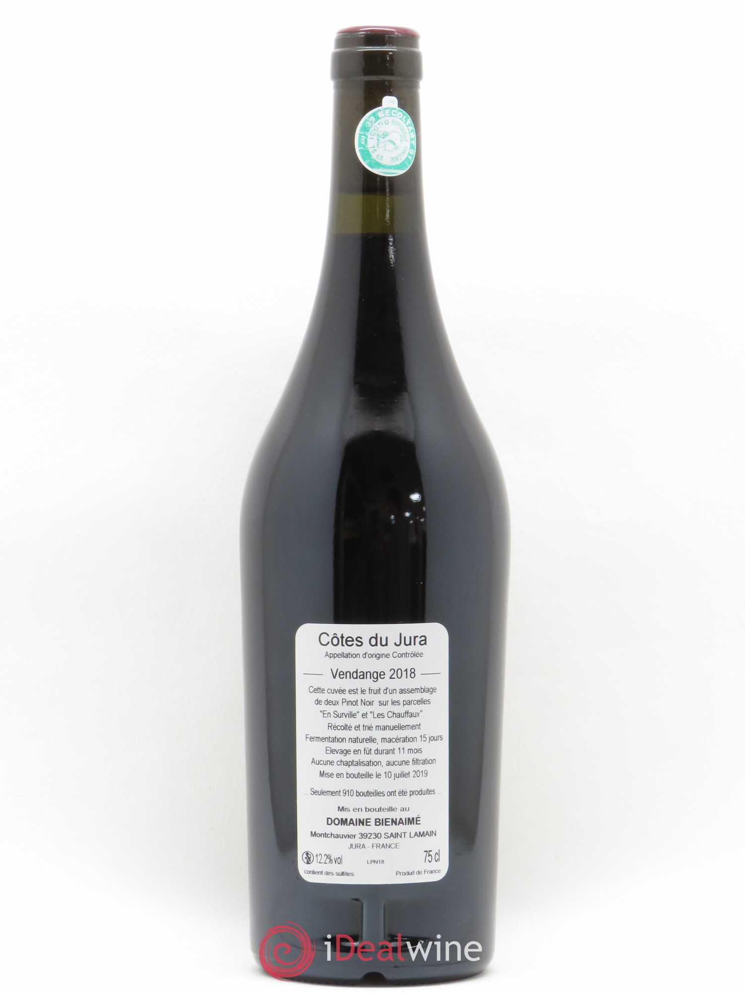Côtes du Jura Bruno Bienaimé 2018 - Posten von 1 Flasche - 1