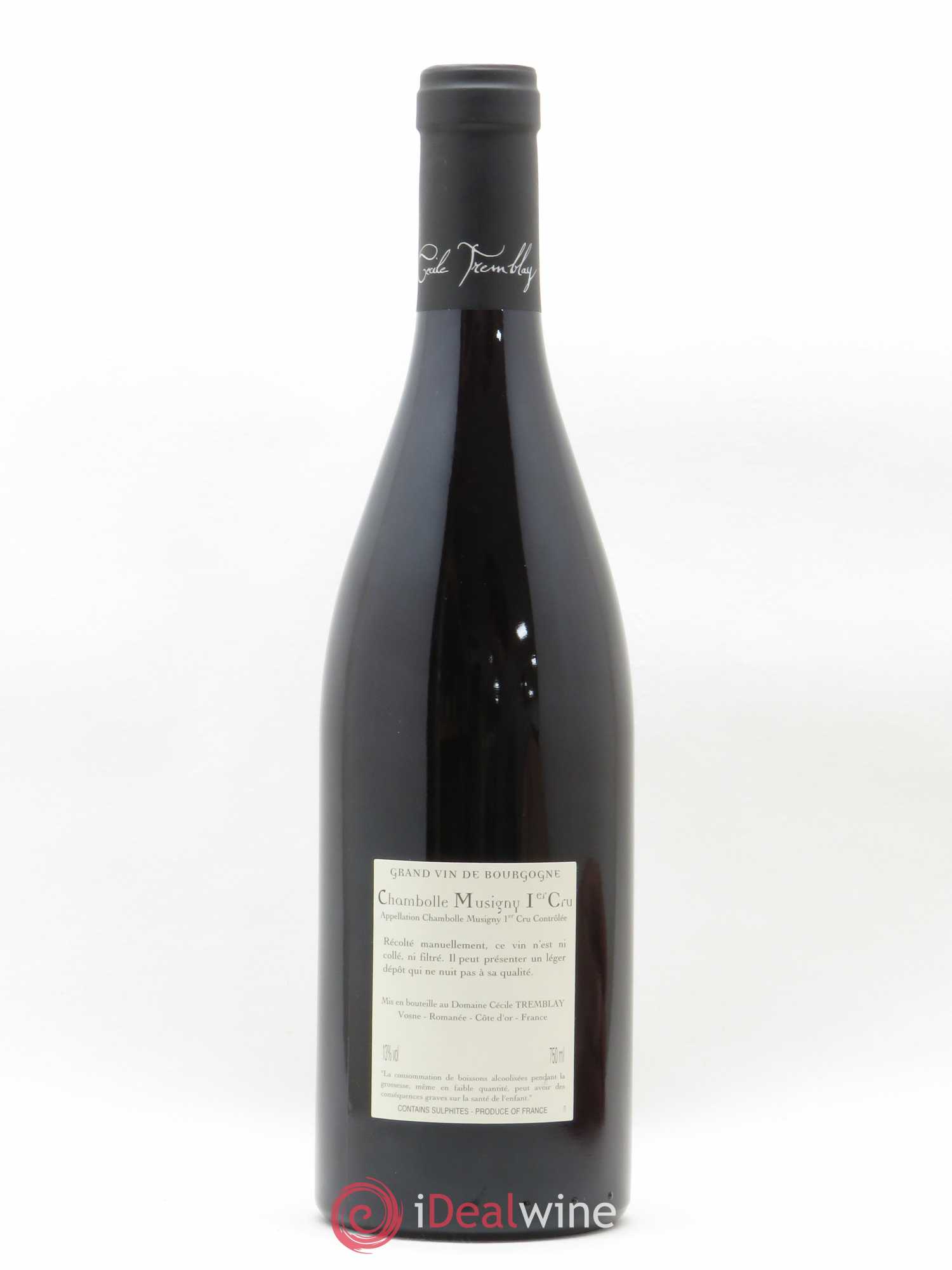 Chambolle-Musigny 1er Cru Les Feusselottes Cécile Tremblay 2017 - Lot de 1 bouteille - 1