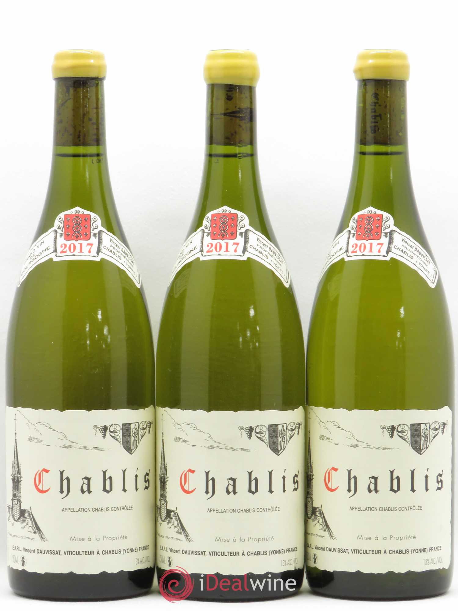 Chablis Vincent Dauvissat (Domaine) 2017 - Lot de 3 bouteilles - 0