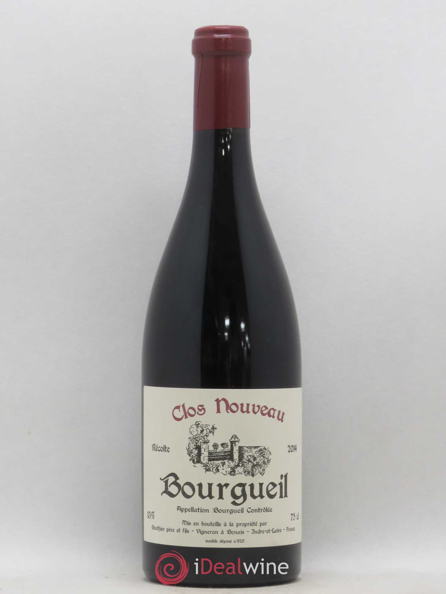 Bourgueil Clos Nouveau Domaine du Bel Air 2014 - Lot de 1 bouteille - 0