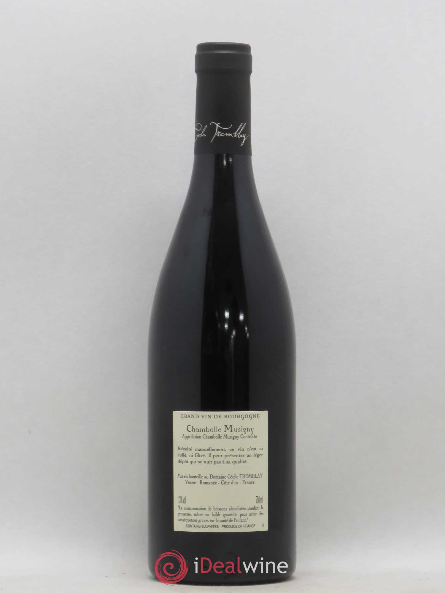 Chambolle-Musigny Les Cabottes Cécile Tremblay 2017 - Lot de 1 bouteille - 1