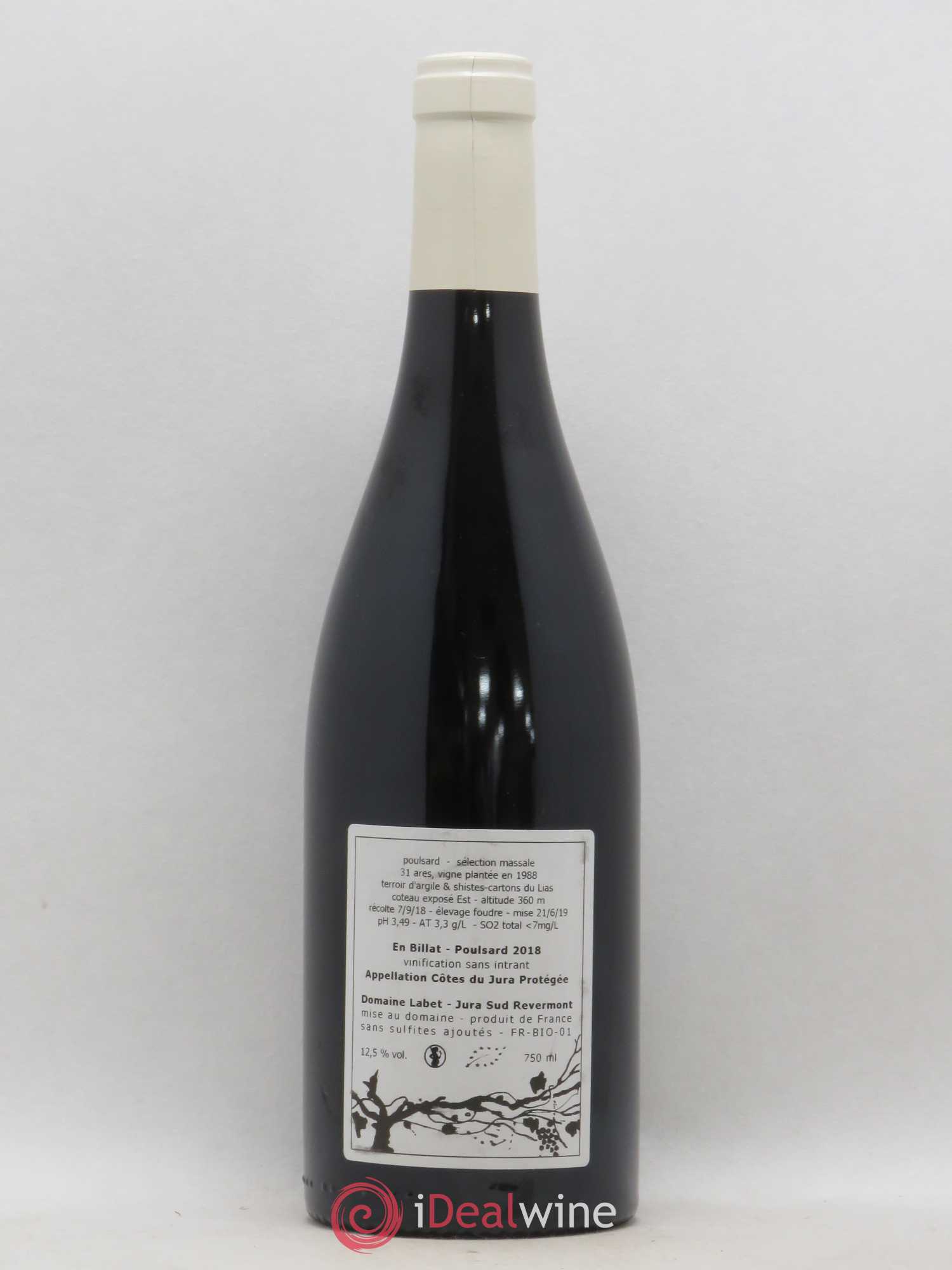 Côtes du Jura Poulsard En Billat Romain - Julien  - Charline Labet 2018 - Lot de 1 bouteille - 1