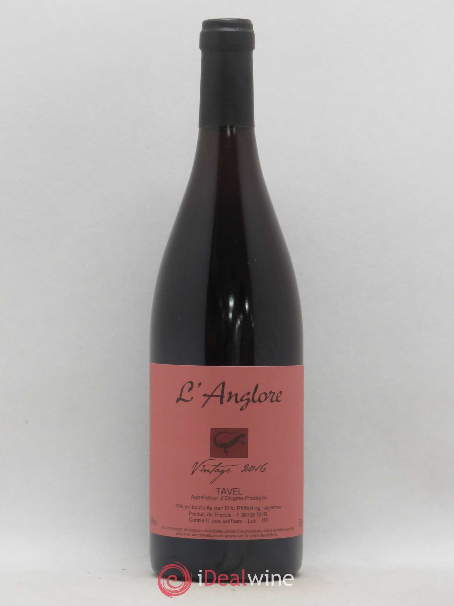 Tavel Vintage L'Anglore 2016 - Lot de 1 bouteille - 0