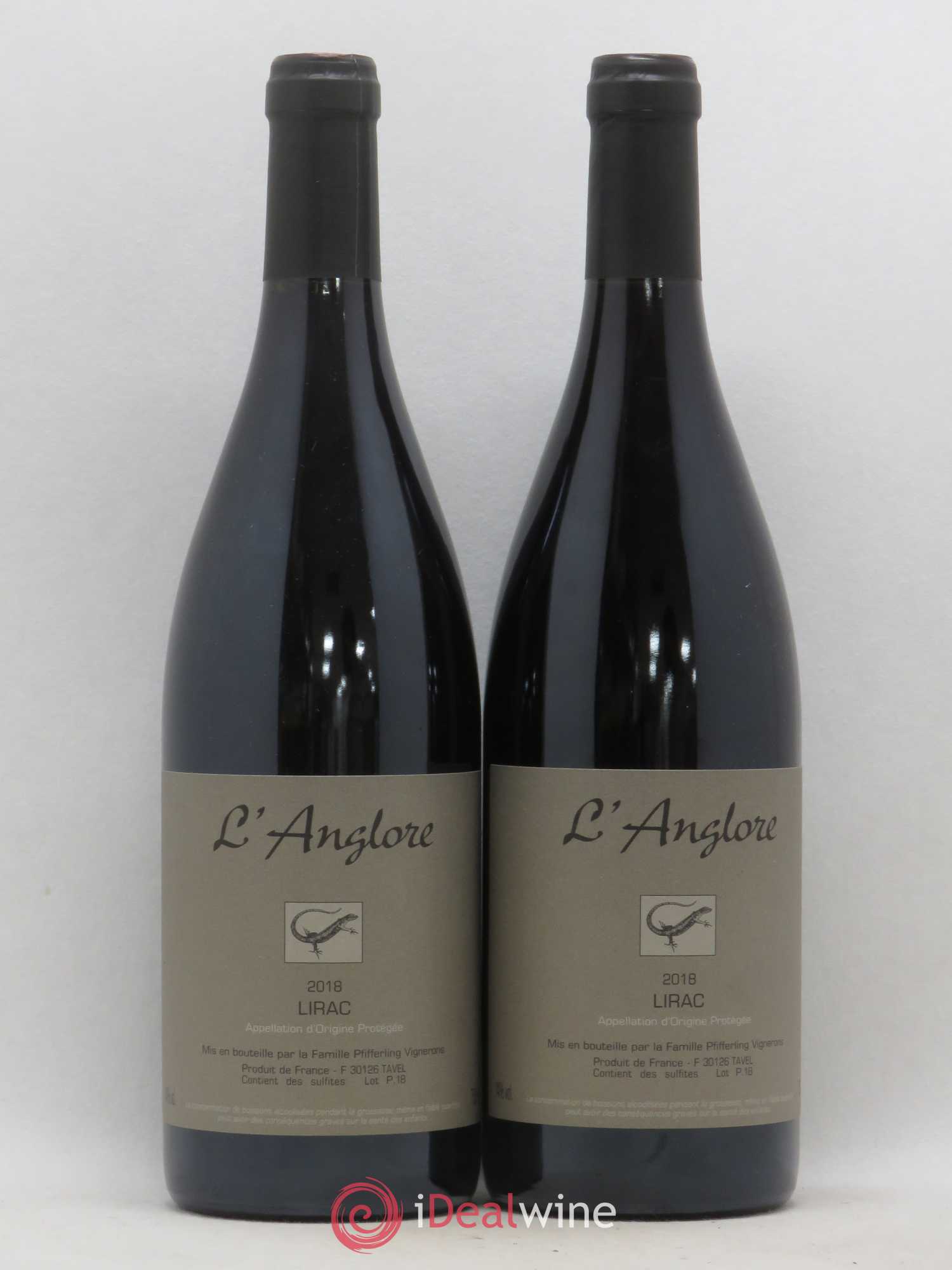 Lirac L'Anglore 2018 - Lot de 2 bouteilles - 0