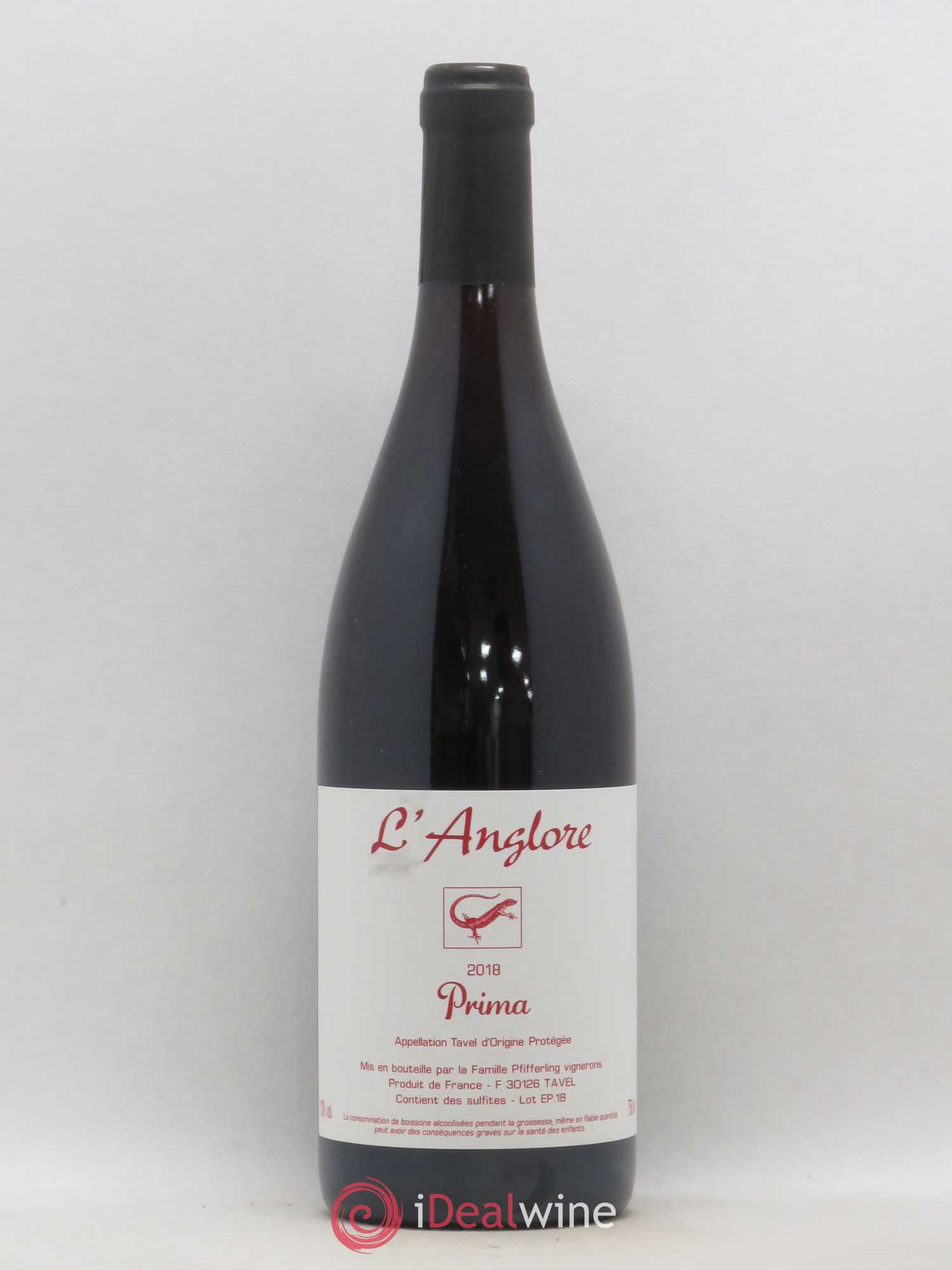 Tavel Prima L'Anglore 2018 - Lot de 1 bouteille - 0