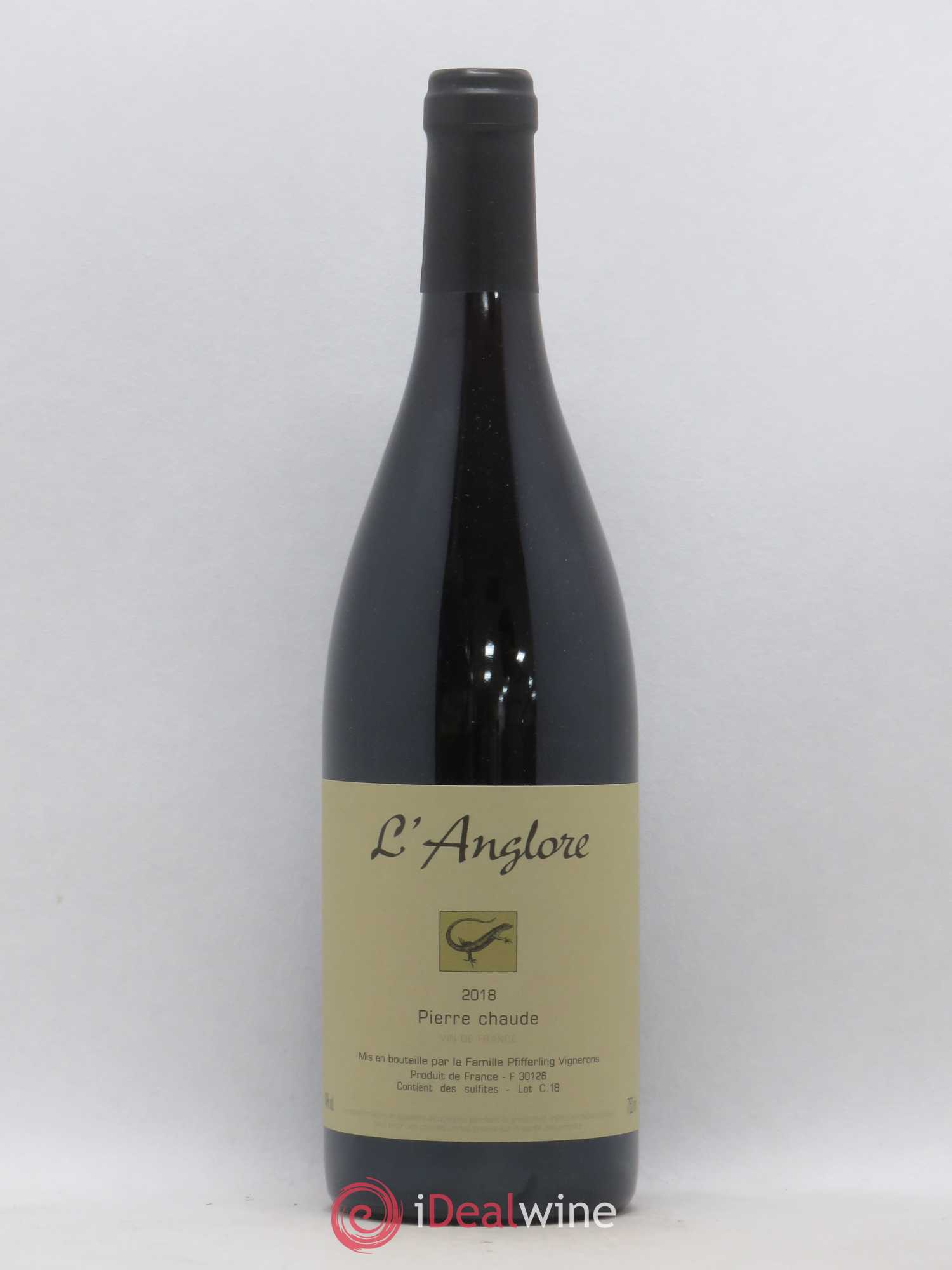 Vin de France Pierre chaude L'Anglore 2018 - Lot de 1 bouteille - 0