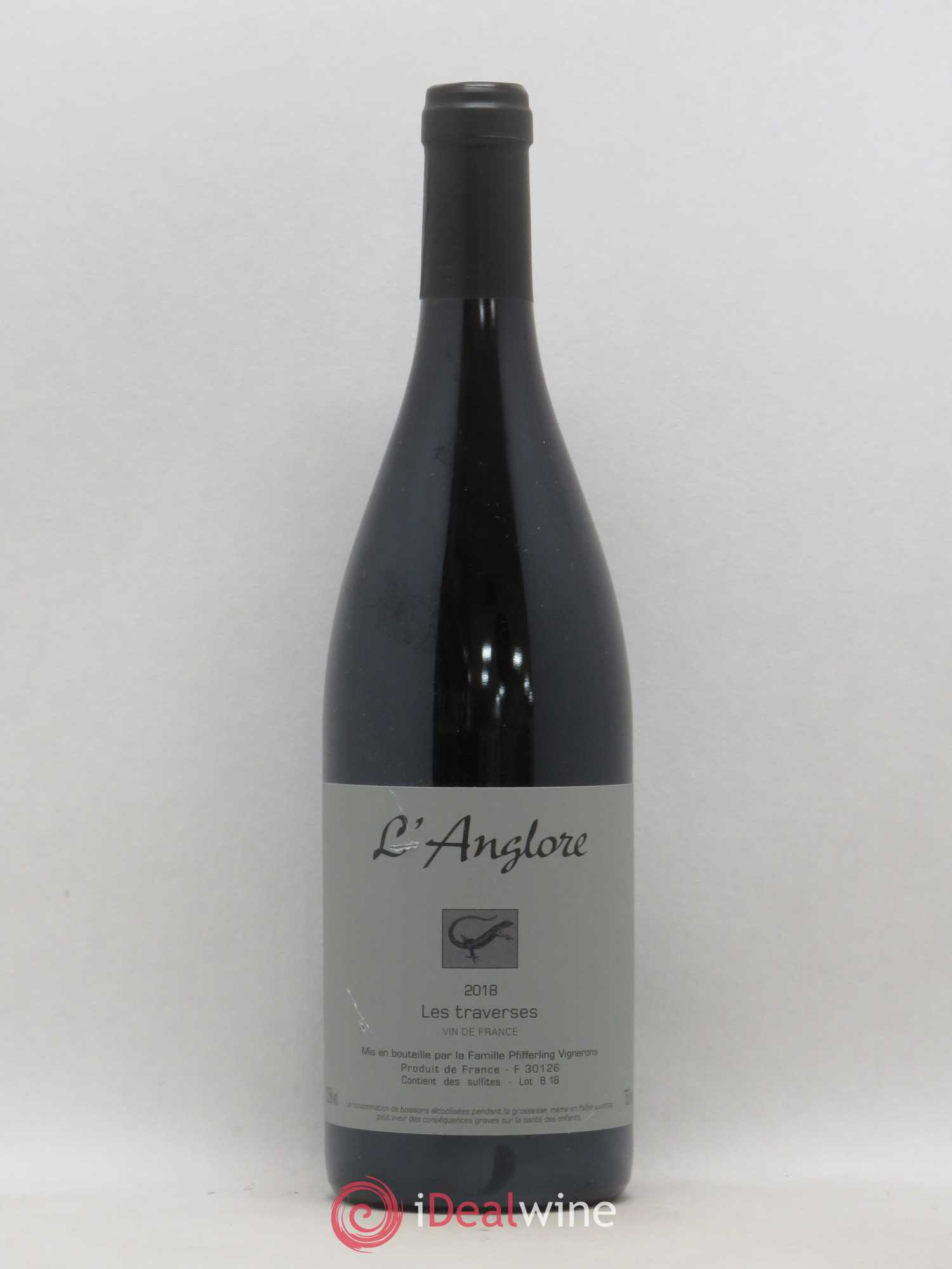 Vin de France Les Traverses L'Anglore 2018 - Lot de 1 bouteille - 0