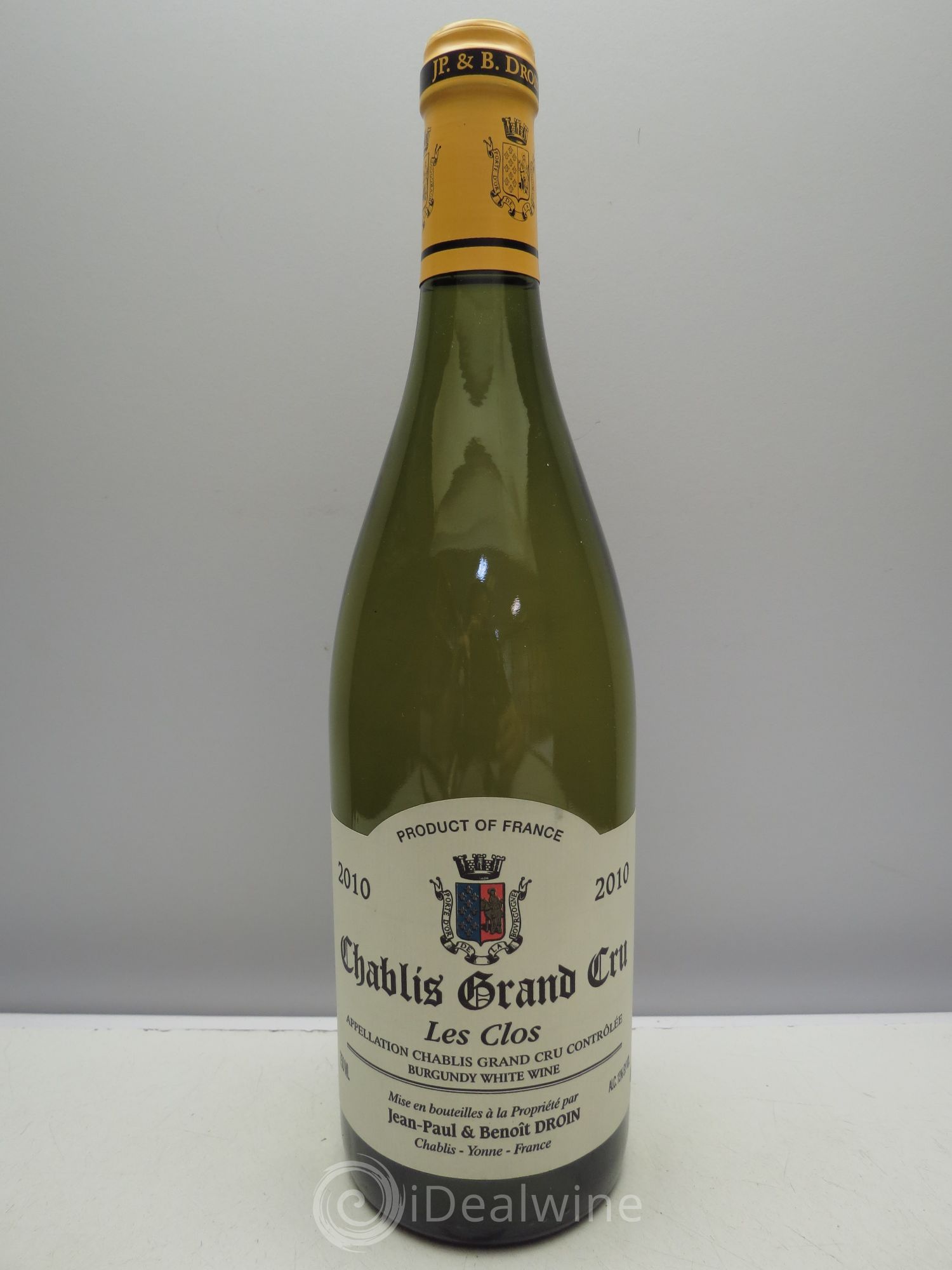 Chablis Grand Cru Les Clos Jean-Paul & Benoît Droin (Domaine) 2010 - Lot de 1 bouteille - 0
