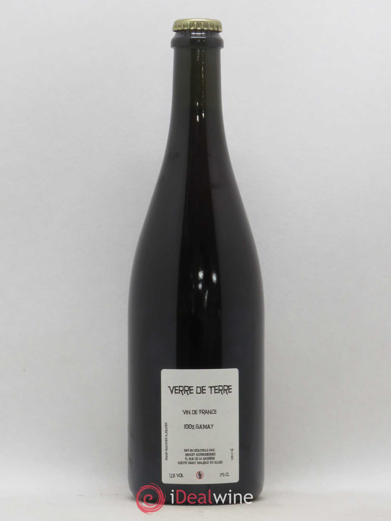 Vin de France Verre de Terre Desalterofilles Benoit Rosenberger 2019 - Lot de 1 bouteille - 1