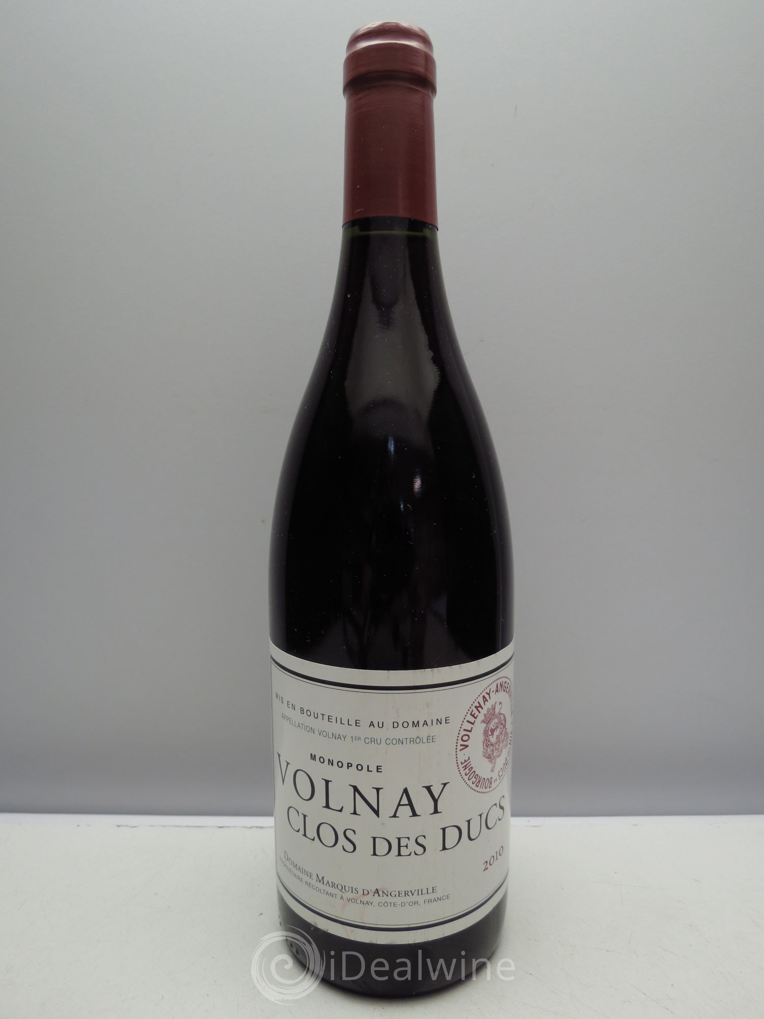 Volnay 1er Cru Clos des Ducs Marquis d'Angerville (Domaine) 2010 - Lot de 1 bouteille - 0