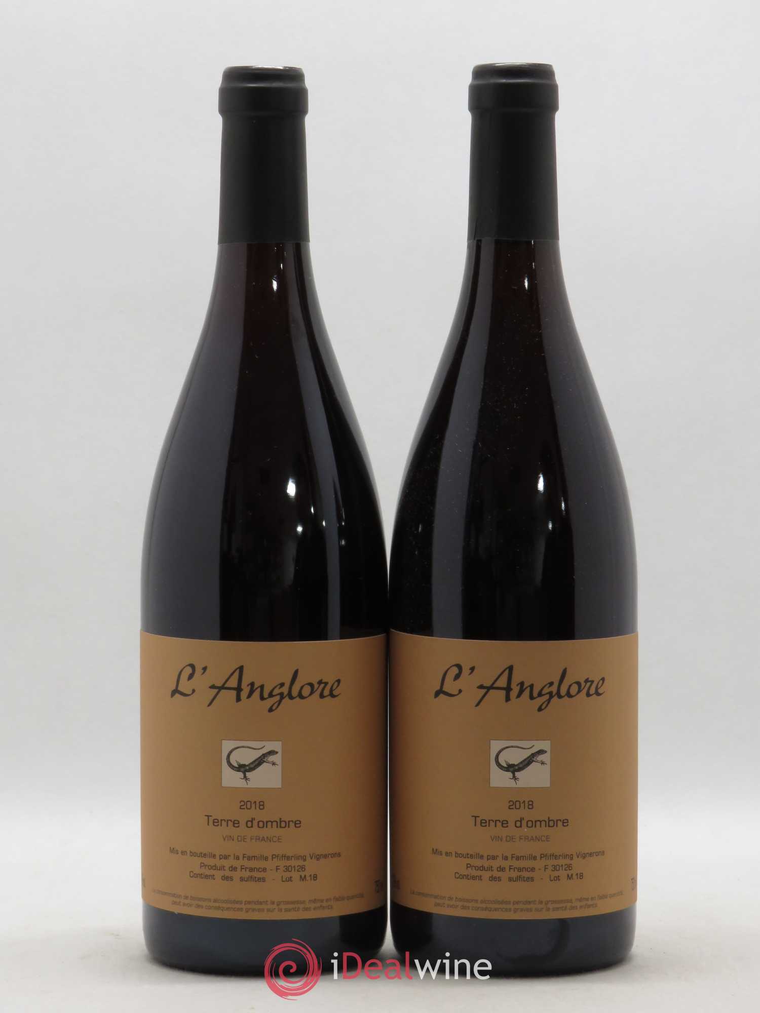 Vin de France Terre d'Ombre L'Anglore 2018 - Lot de 2 bouteilles - 0