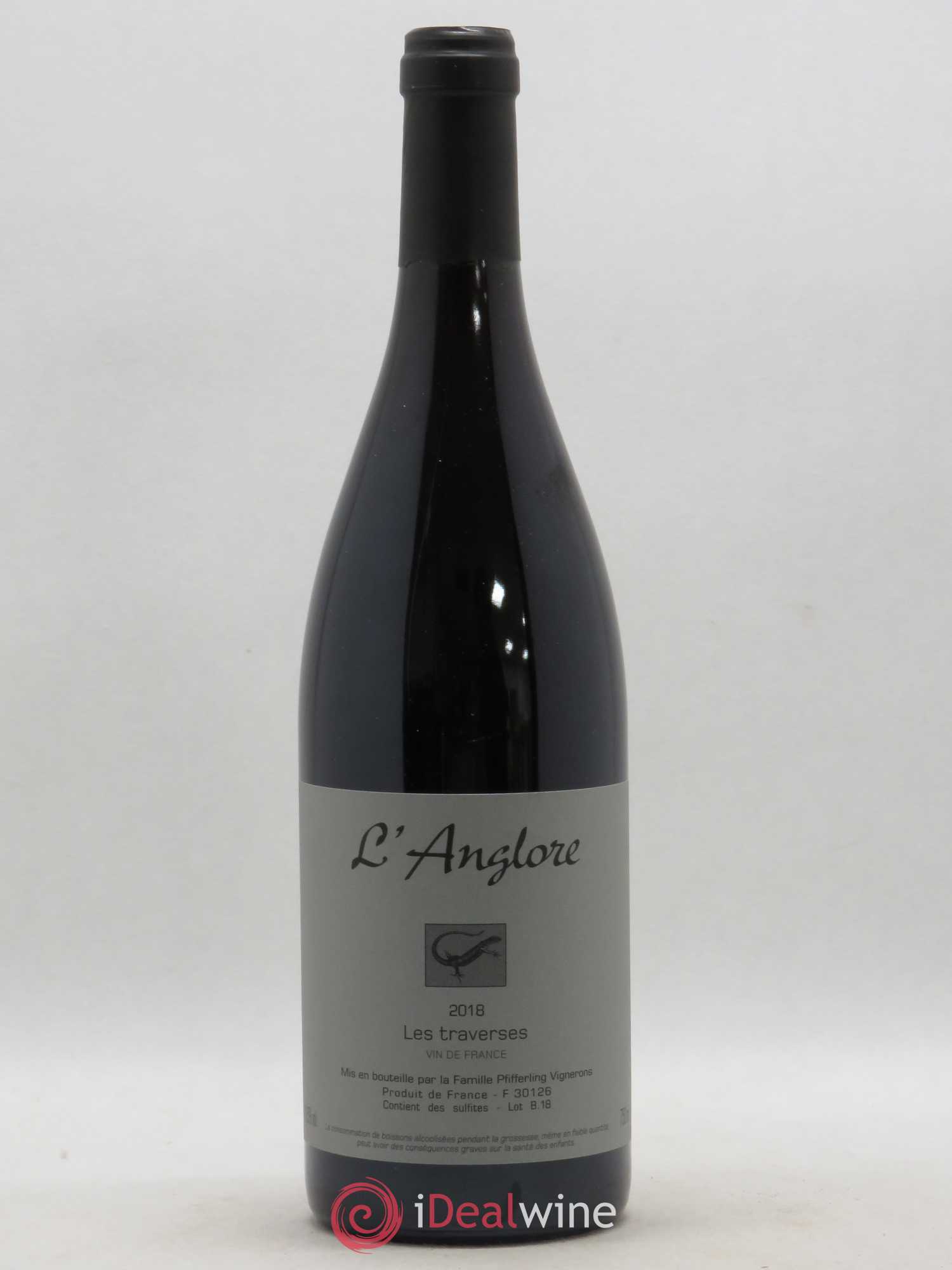 Vin de France Les Traverses L'Anglore 2018 - Lot de 1 bouteille - 0