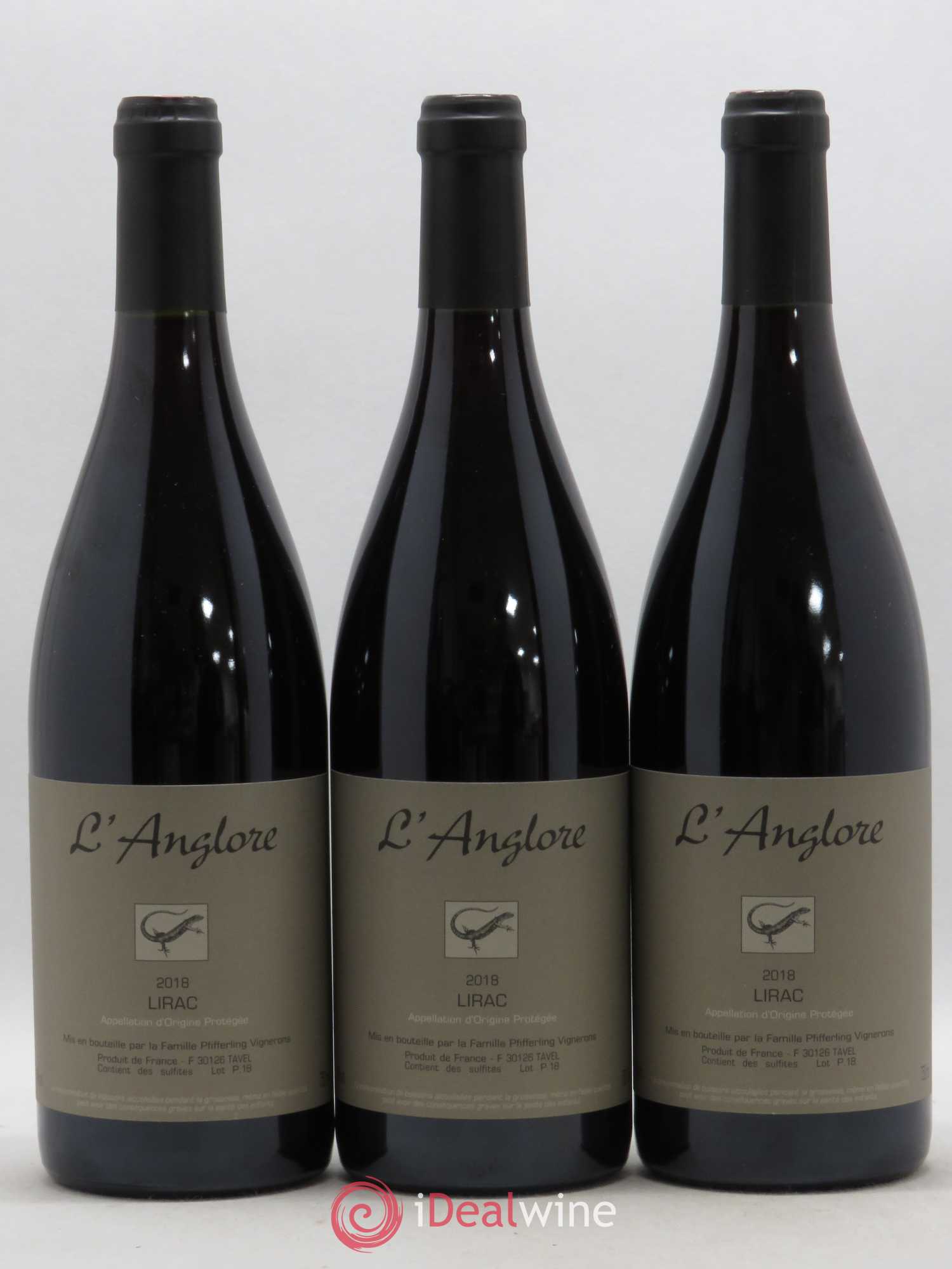 Lirac L'Anglore 2018 - Lot de 3 bouteilles - 0