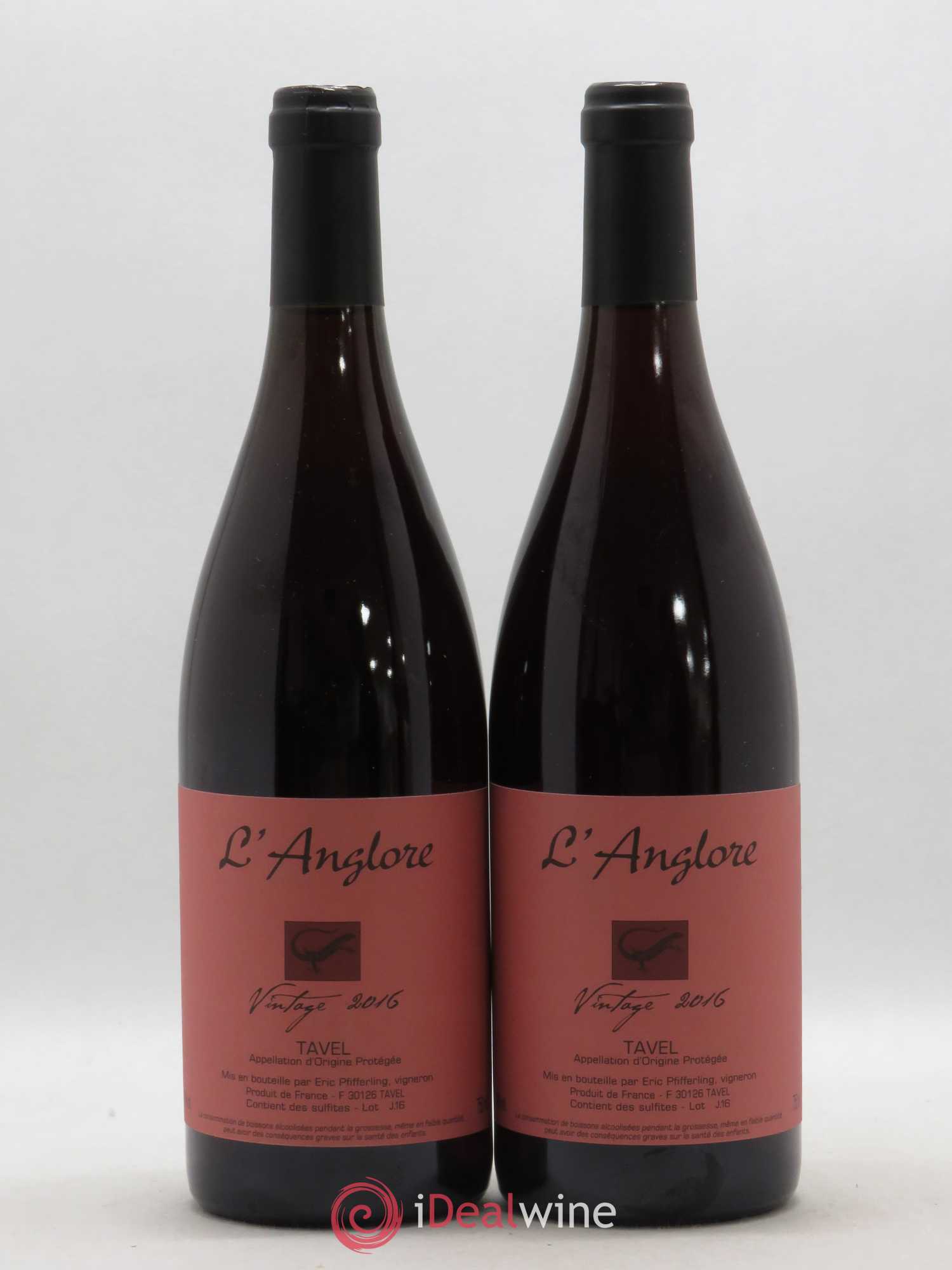 Tavel Vintage L'Anglore 2016 - Lot de 2 bouteilles - 0