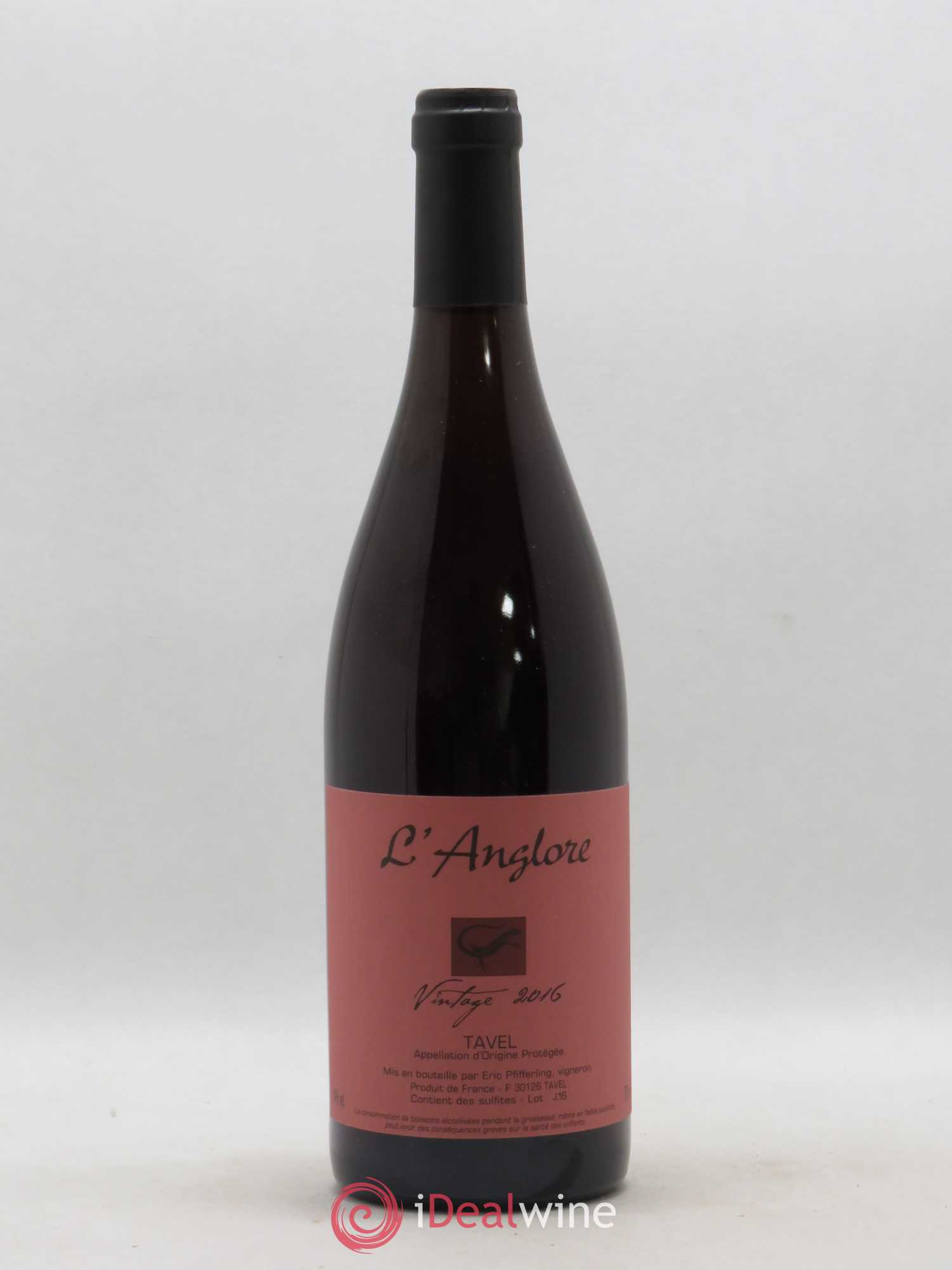 Tavel Vintage L'Anglore 2016 - Lot de 1 bouteille - 0