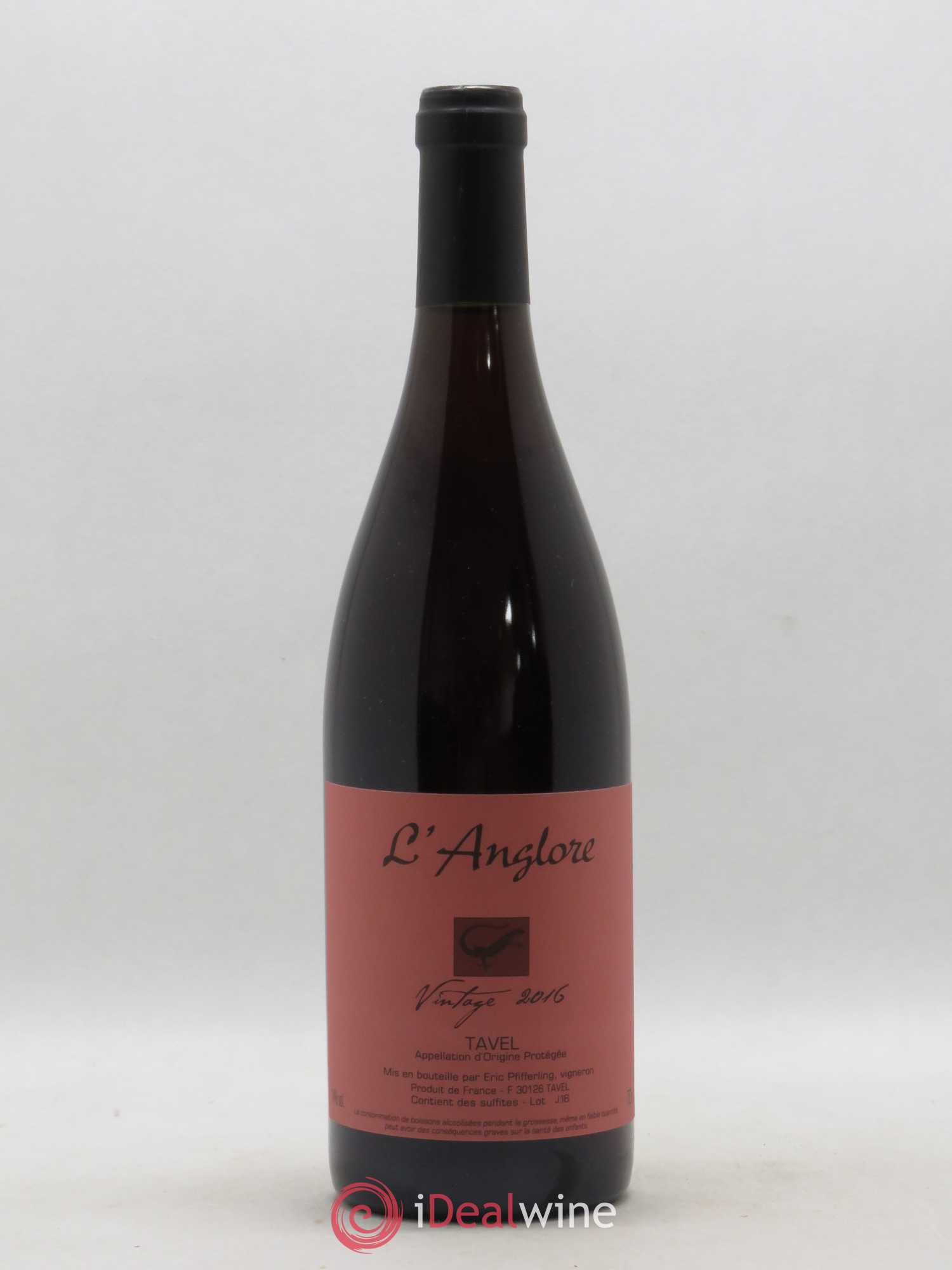 Tavel Vintage L'Anglore 2016 - Lot de 1 bouteille - 0